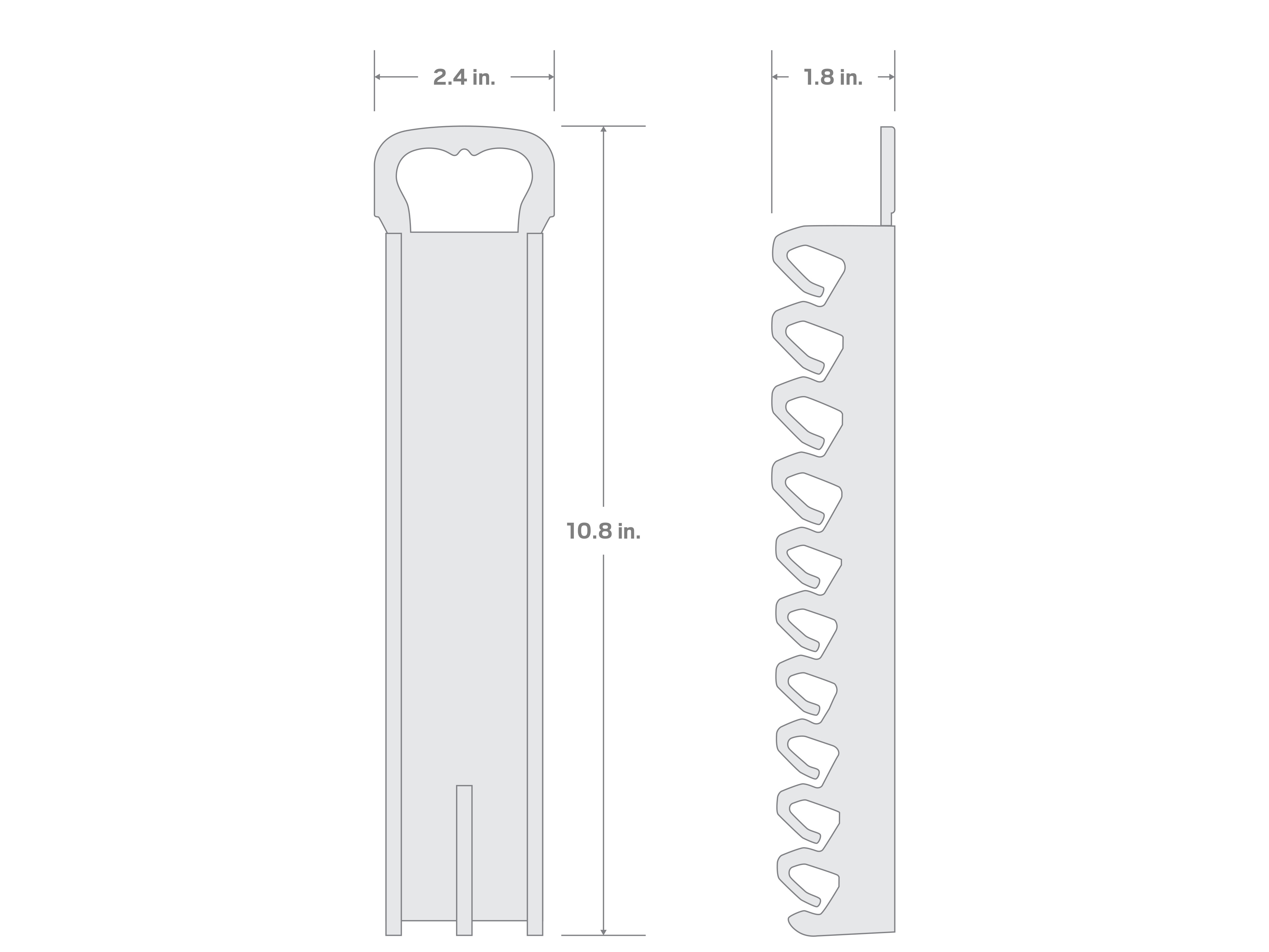 Specs for 10-Tool Screwdriver Holder