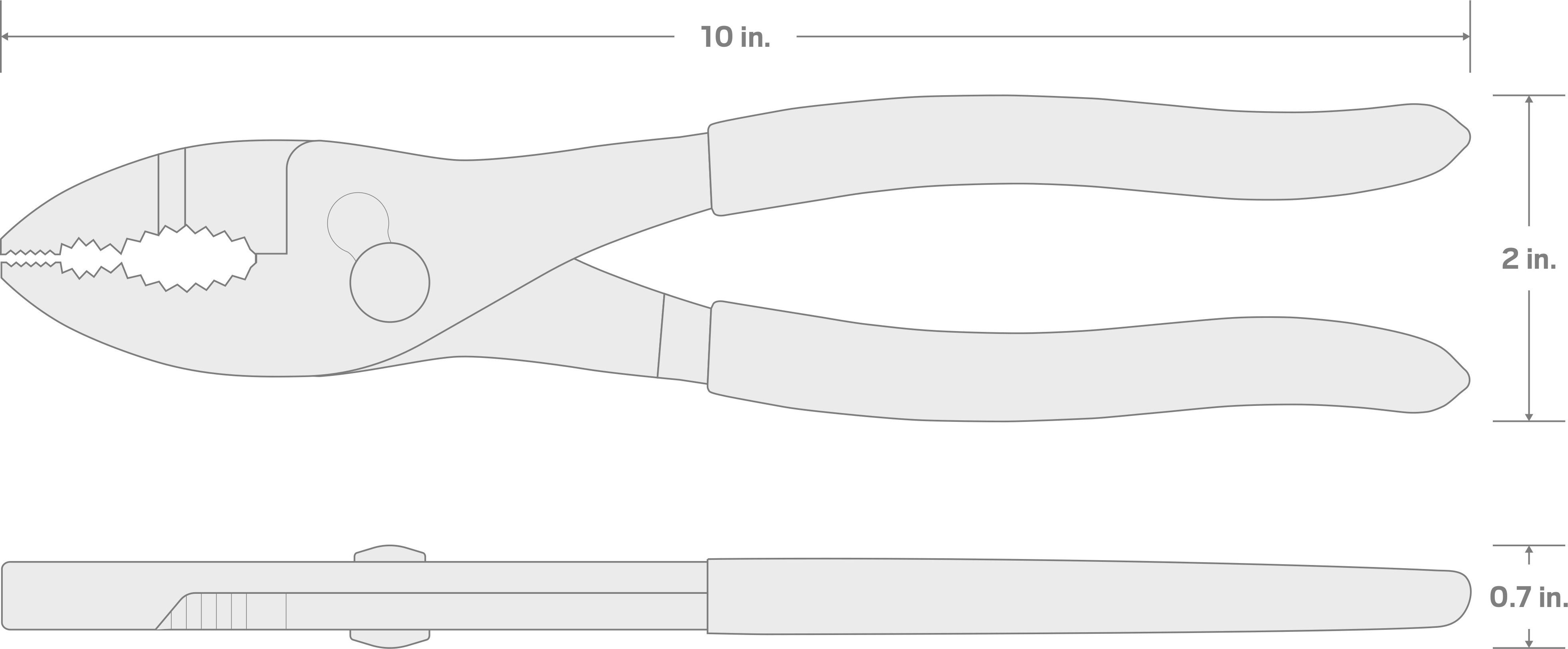 Specs for 10 Inch Slip Joint Pliers