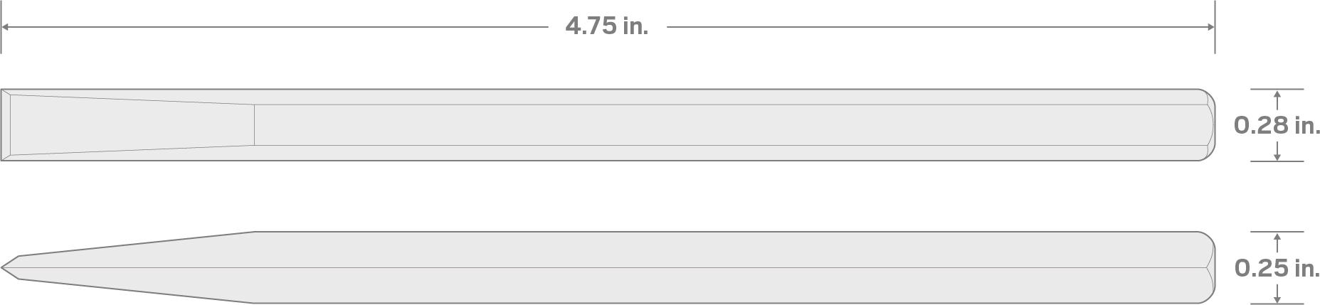 Specs for 1/4 Inch Cold Chisel