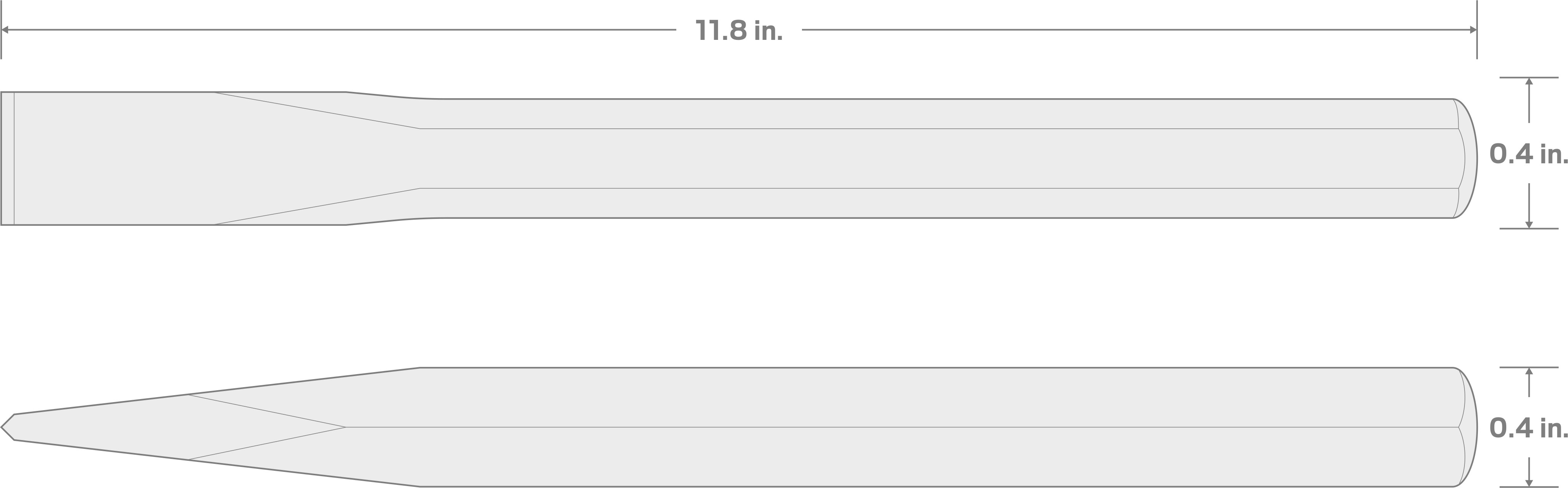 Specs for 1/2 Inch Long Cold Chisel