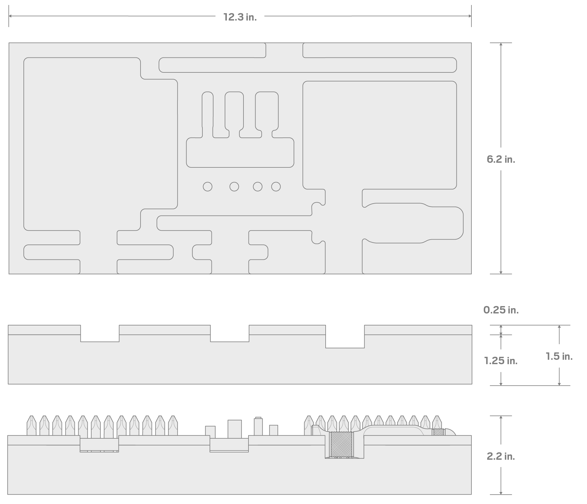 Specs for 1/4 Inch Aluminum Handle Bit Driver and Insert Bit Set with 12 x 6 Inch Foam Organizer (152-Piece)