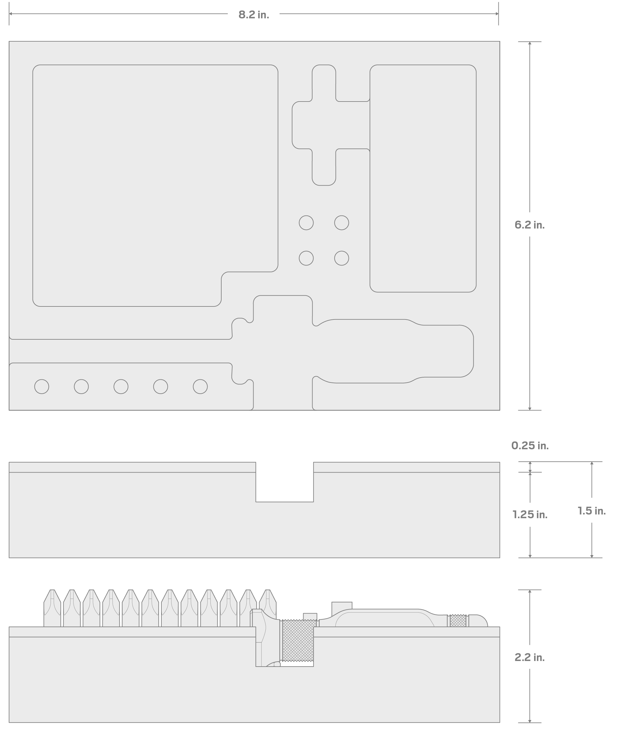 Specs for 1/4 Inch Aluminum Handle Bit Driver and Insert Bit Set with 8 x 6 Inch Foam Organizer (78-Piece)