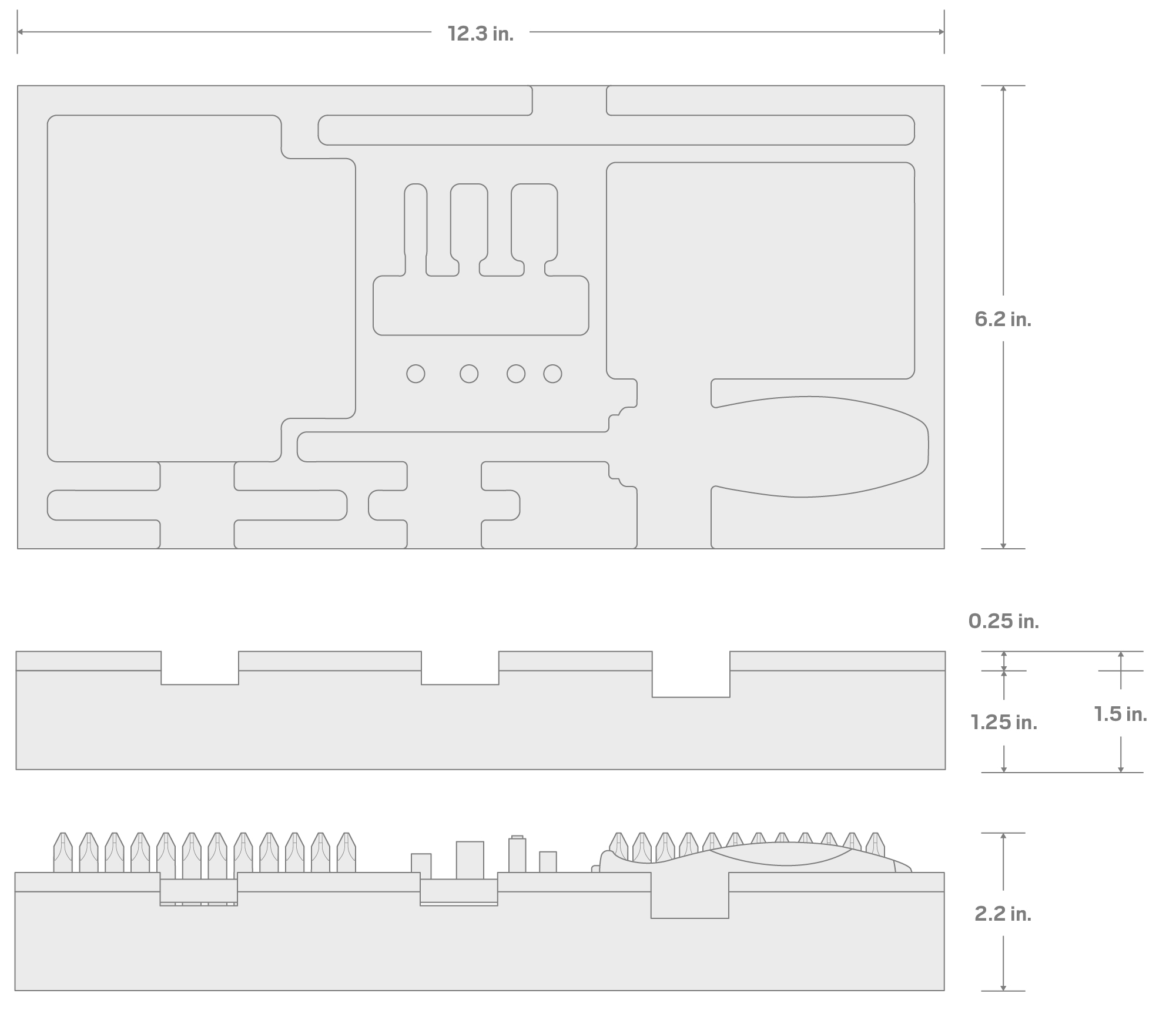 Specs for 1/4 Inch Molded Handle Bit Driver and Insert Bit Set with 12 x 6 Inch Foam Organizer (152-Piece)