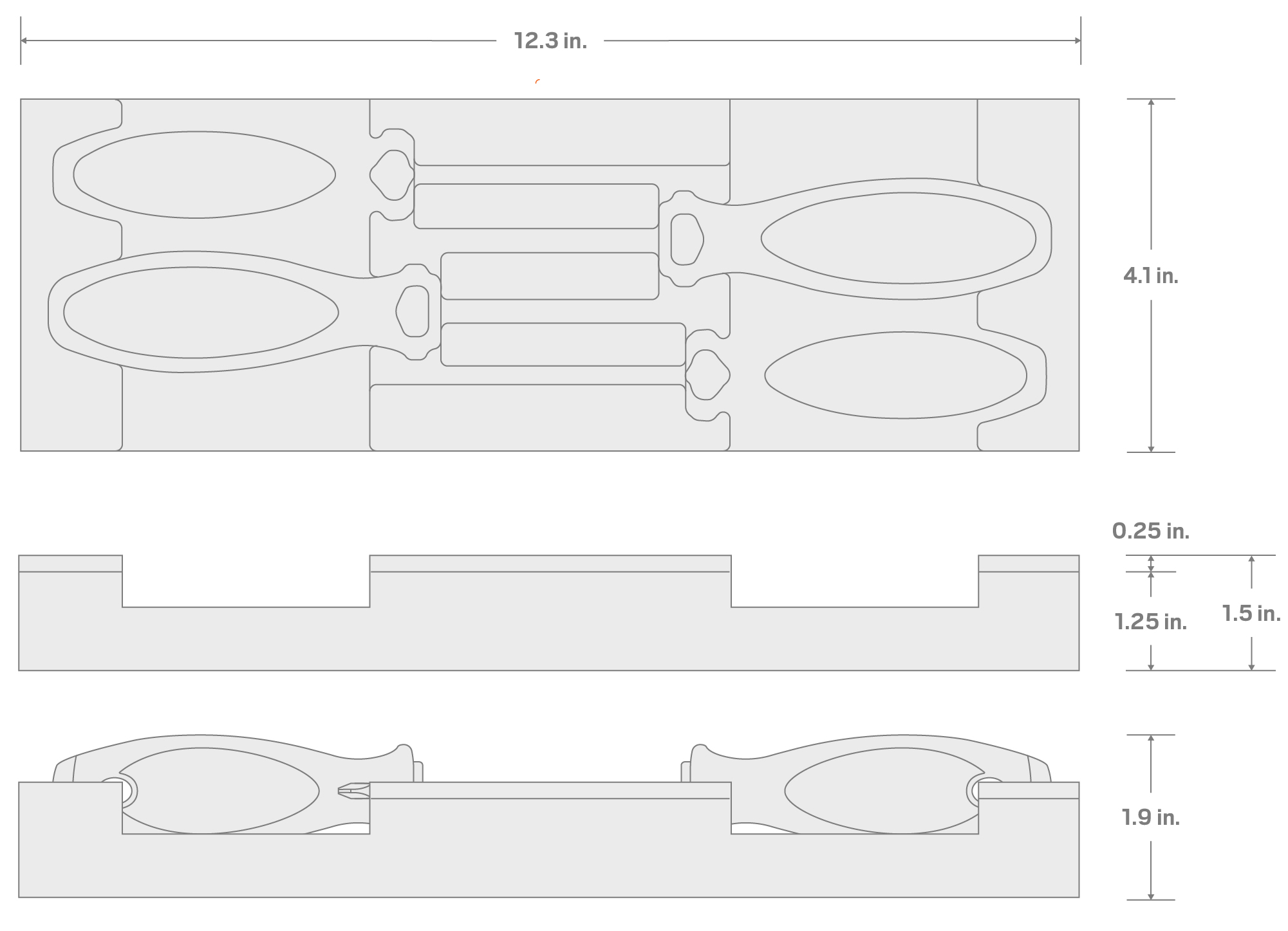 Specs for Phillips and Slotted Screwdriver Set with 12 x 4 Inch Foam Organizer - 4 Inch Shanks, 4-Piece (P1 - P2, 3/16 - 1/4 in.)