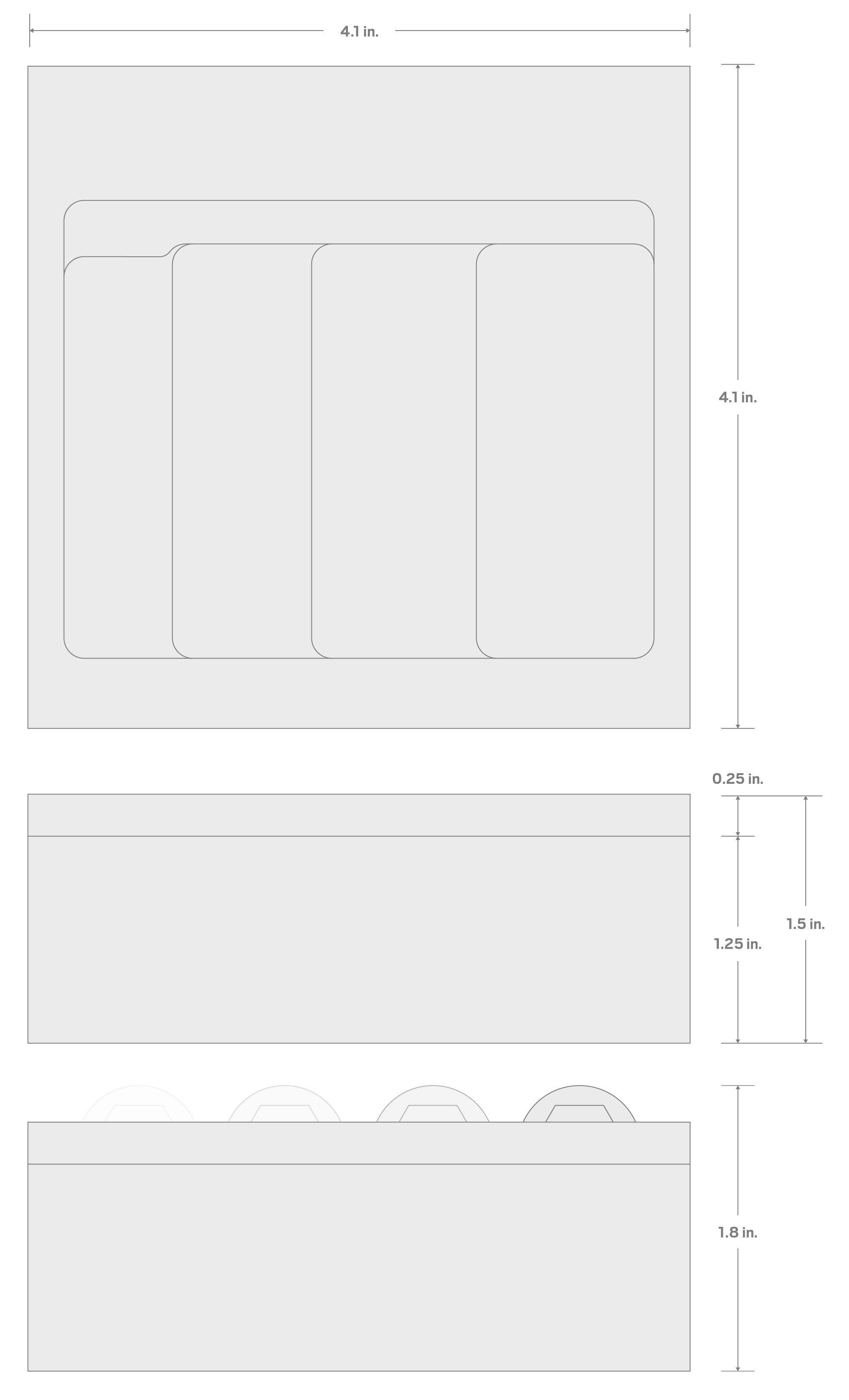 Specs for 4-Tool 3/8 Inch Drive Spark Plug Socket Set Foam Organizer, 4 x 4 Inch (5/8, 3/4, 13/16 in., 14 mm)