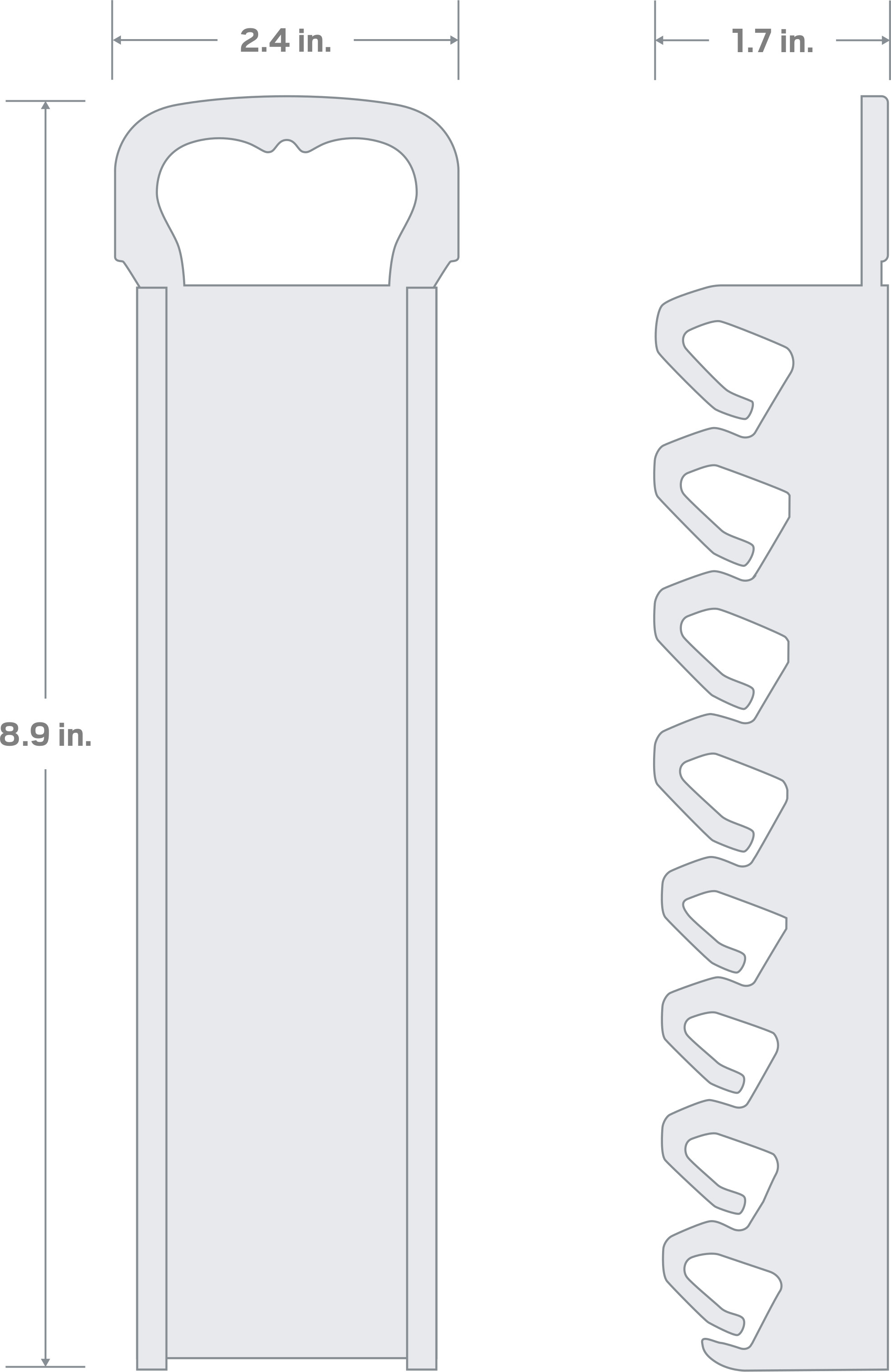 Specs for 8-Tool Screwdriver Holder