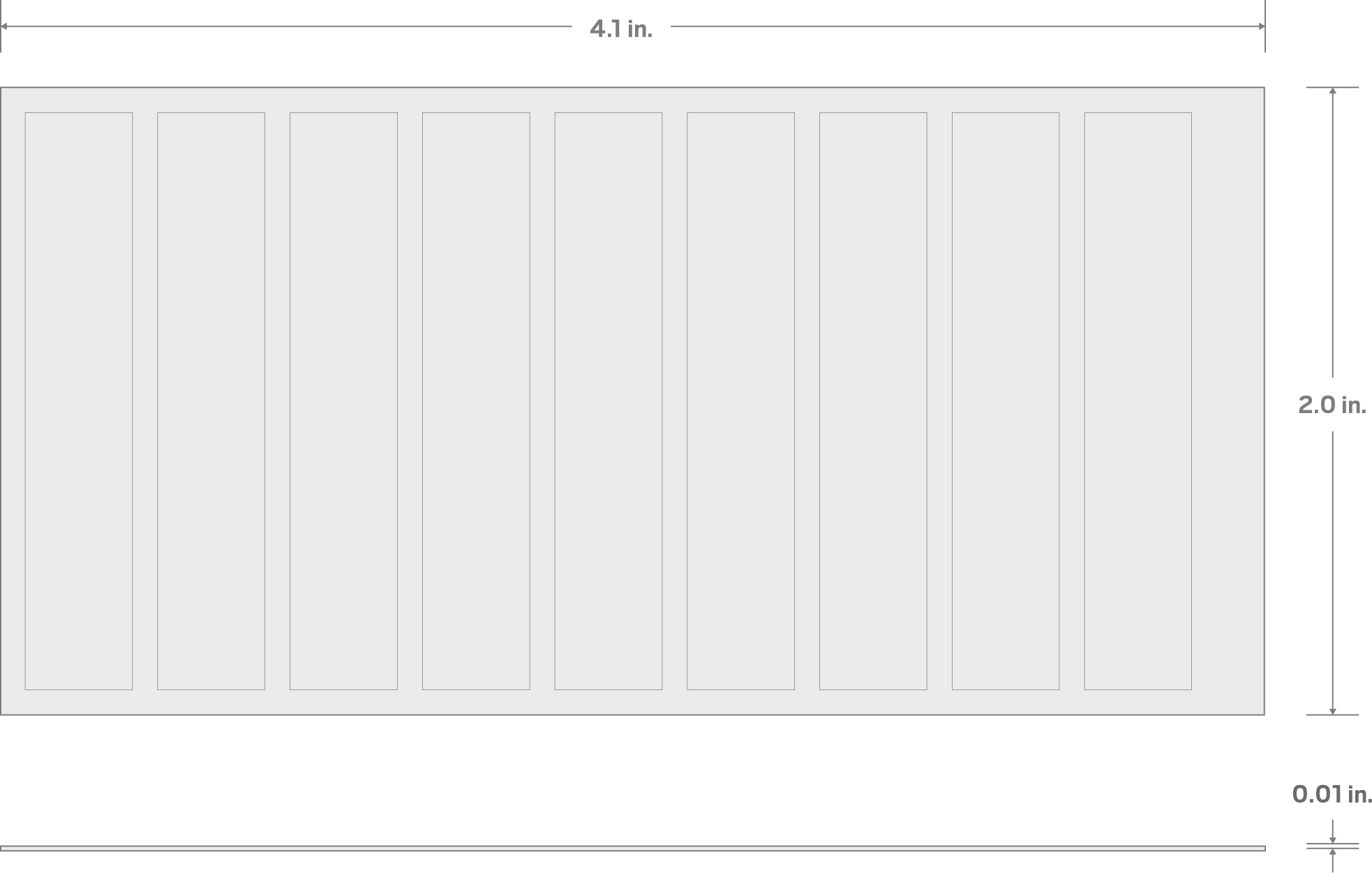 Specs for Modular Driver Organizer Label Sheet, Phillips (P0-P4)