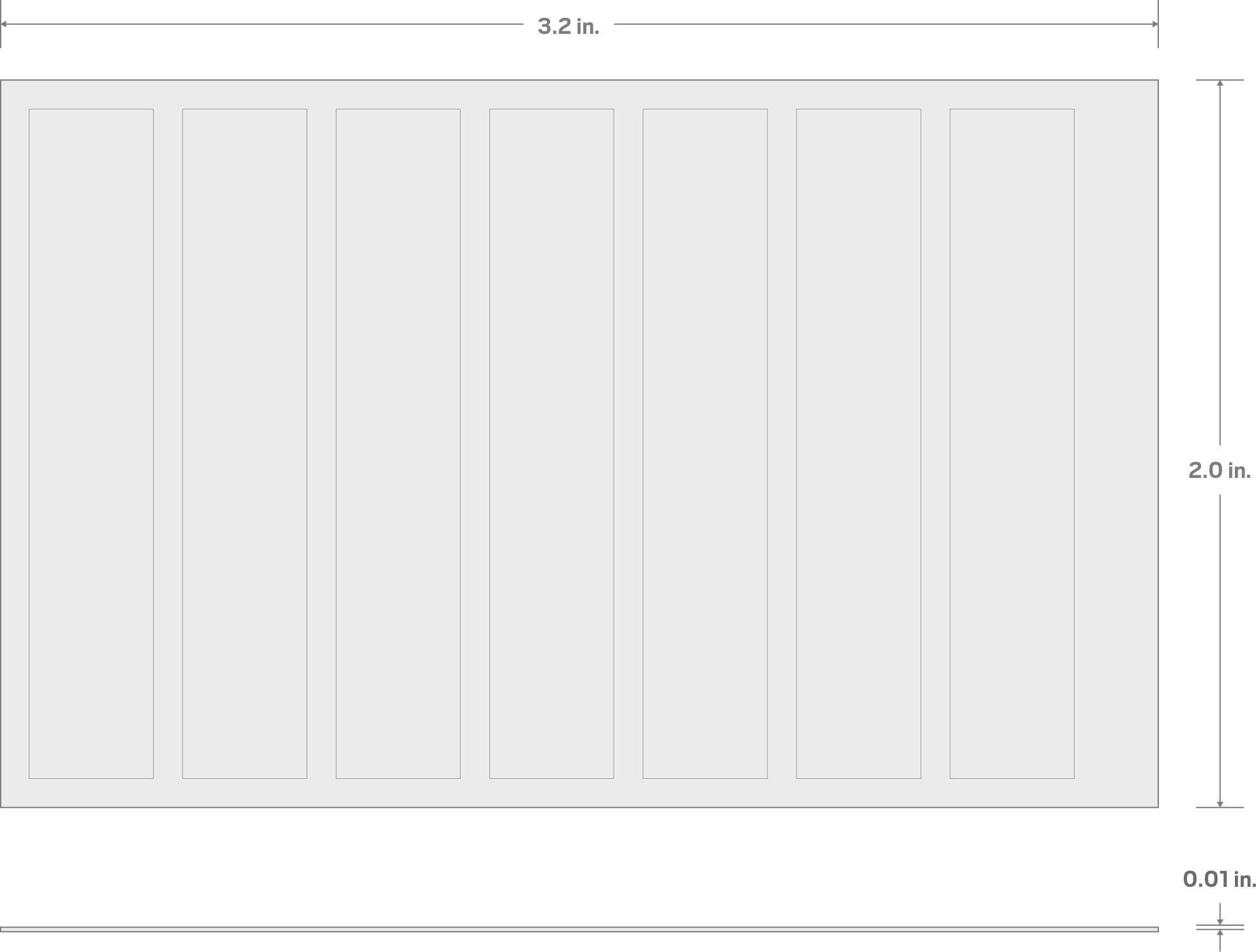 Specs for Modular Driver Organizer Label Sheet, Hex (1.5-6 mm)
