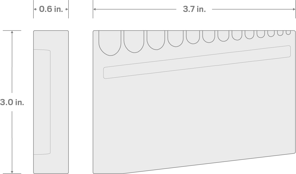 Specs for 13-Tool Star L-Key Holder (T6-T50)