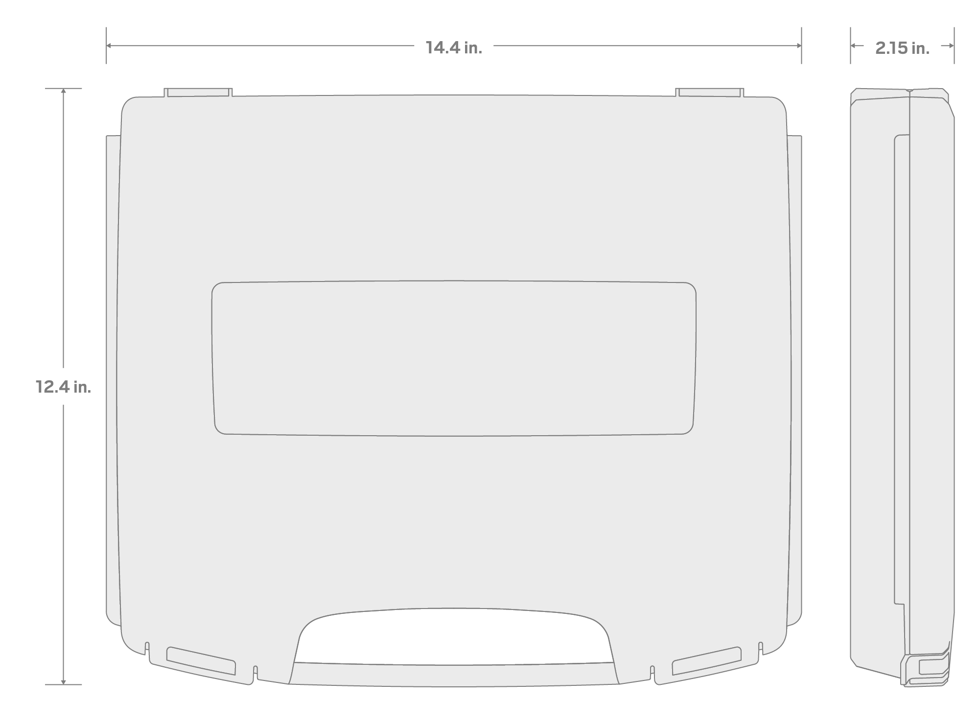 Specs for 2 Inch Shallow Lidded Drawer (i-BOXX)