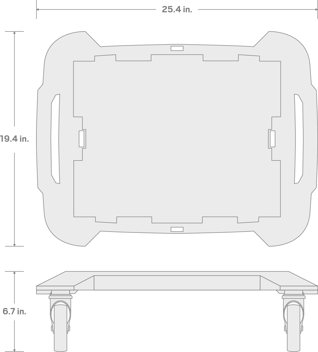 Specs for Stacking Tool Cart Dolly