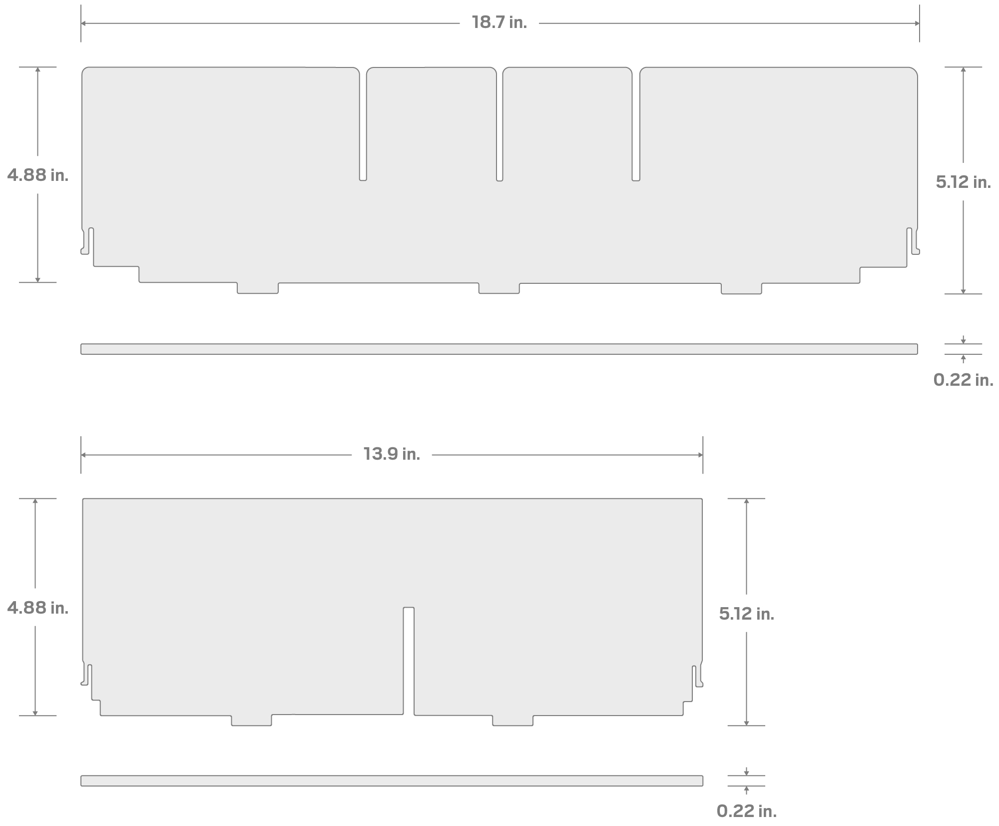 Specs for RIG Tool Box Divider Set