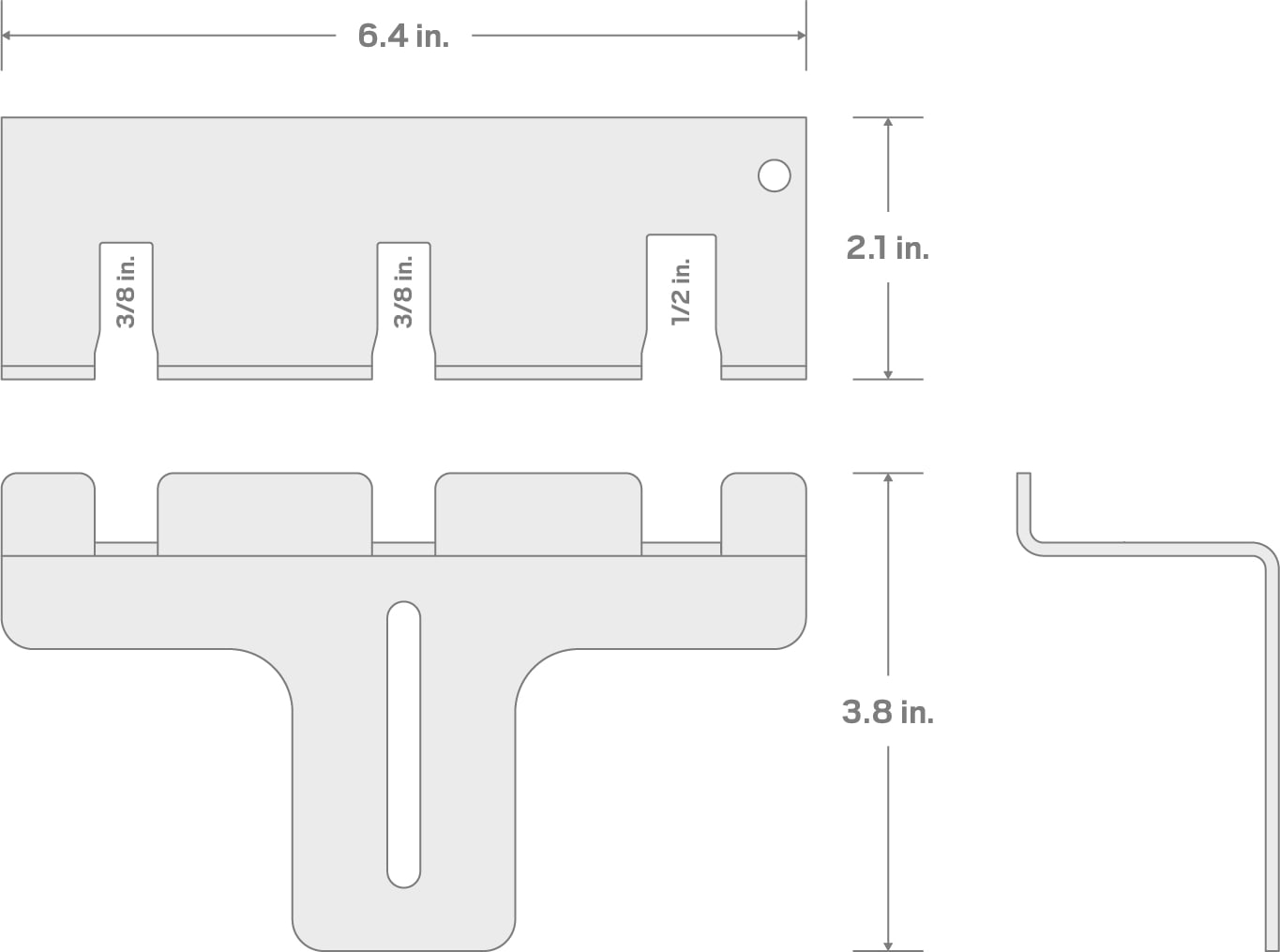 Specs for 3-Tool Pry Bar Wall Hanger