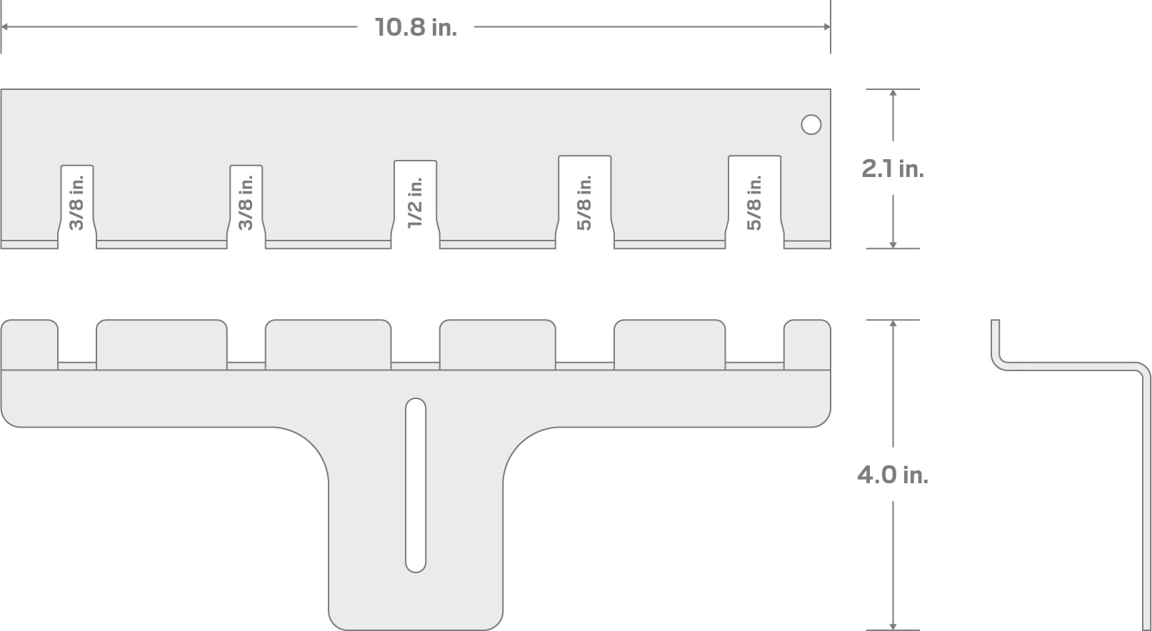 Specs for 5-Tool Pry Bar Wall Hanger