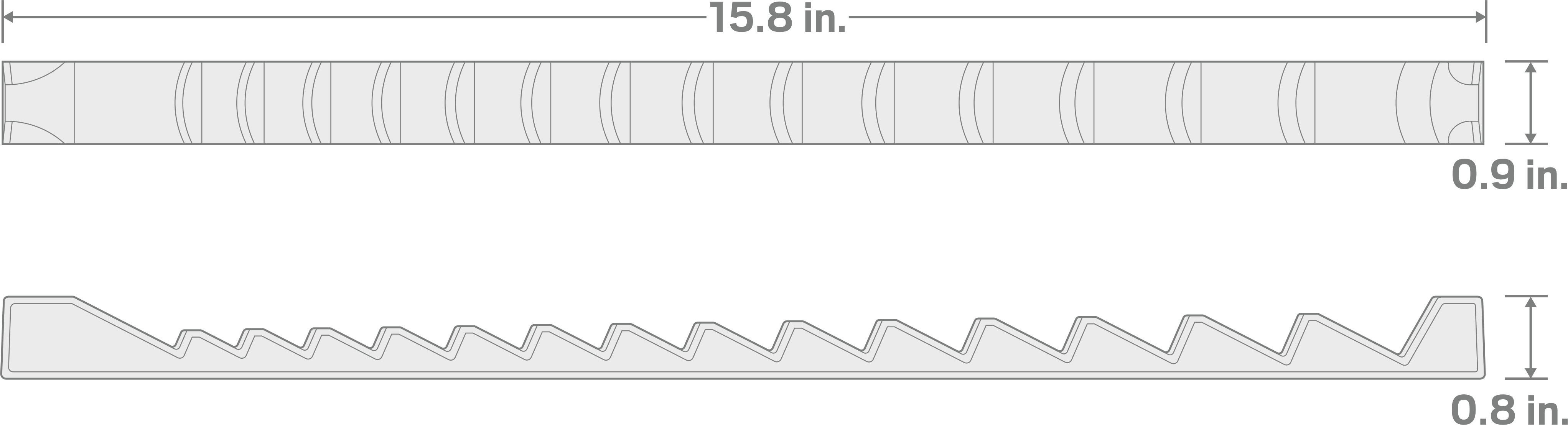 Specs for 15-Tool Wrench Organizer Rails (Reverse)