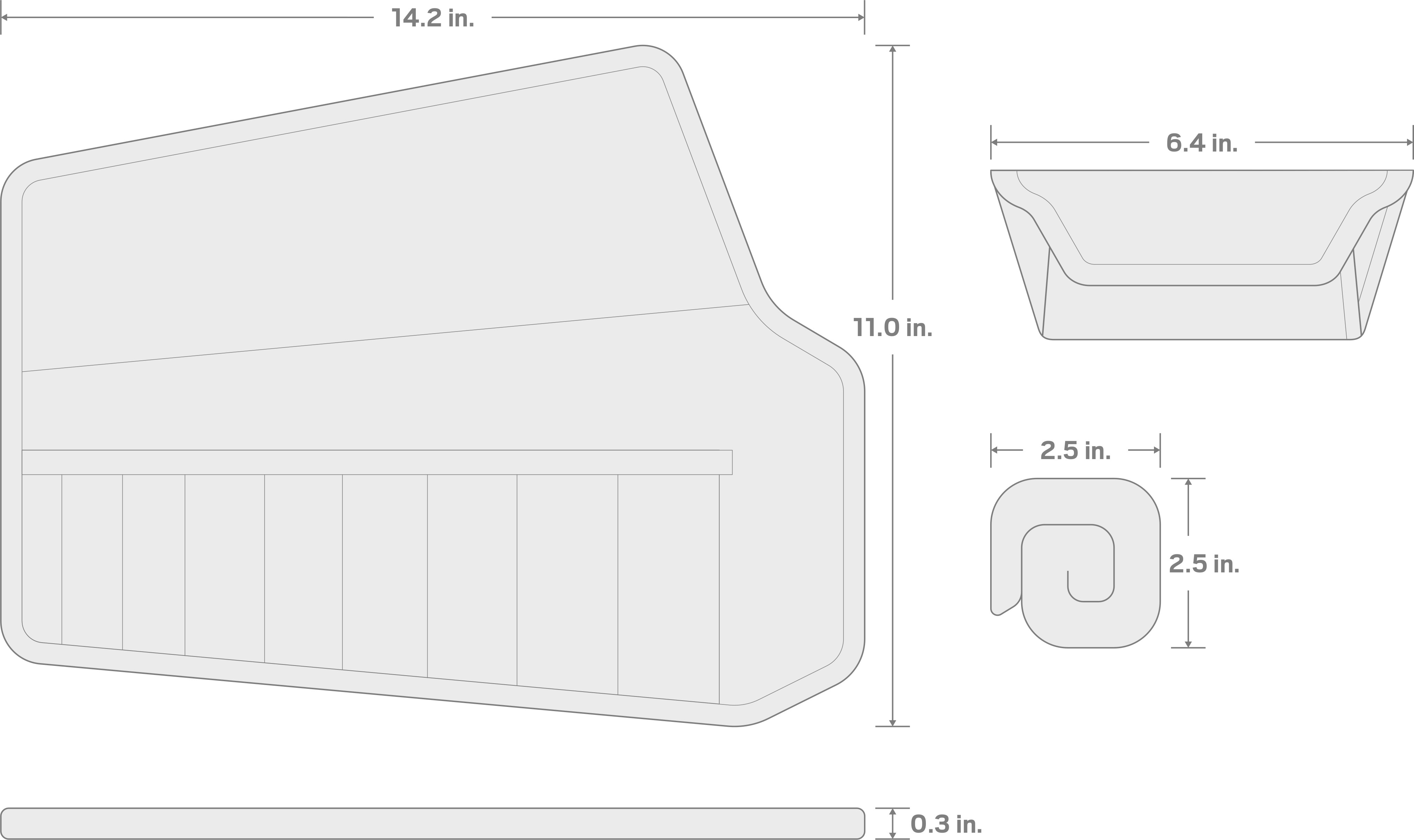 Specs for 8-Tool Stubby Combination Wrench Pouch (5/16-3/4 in.)