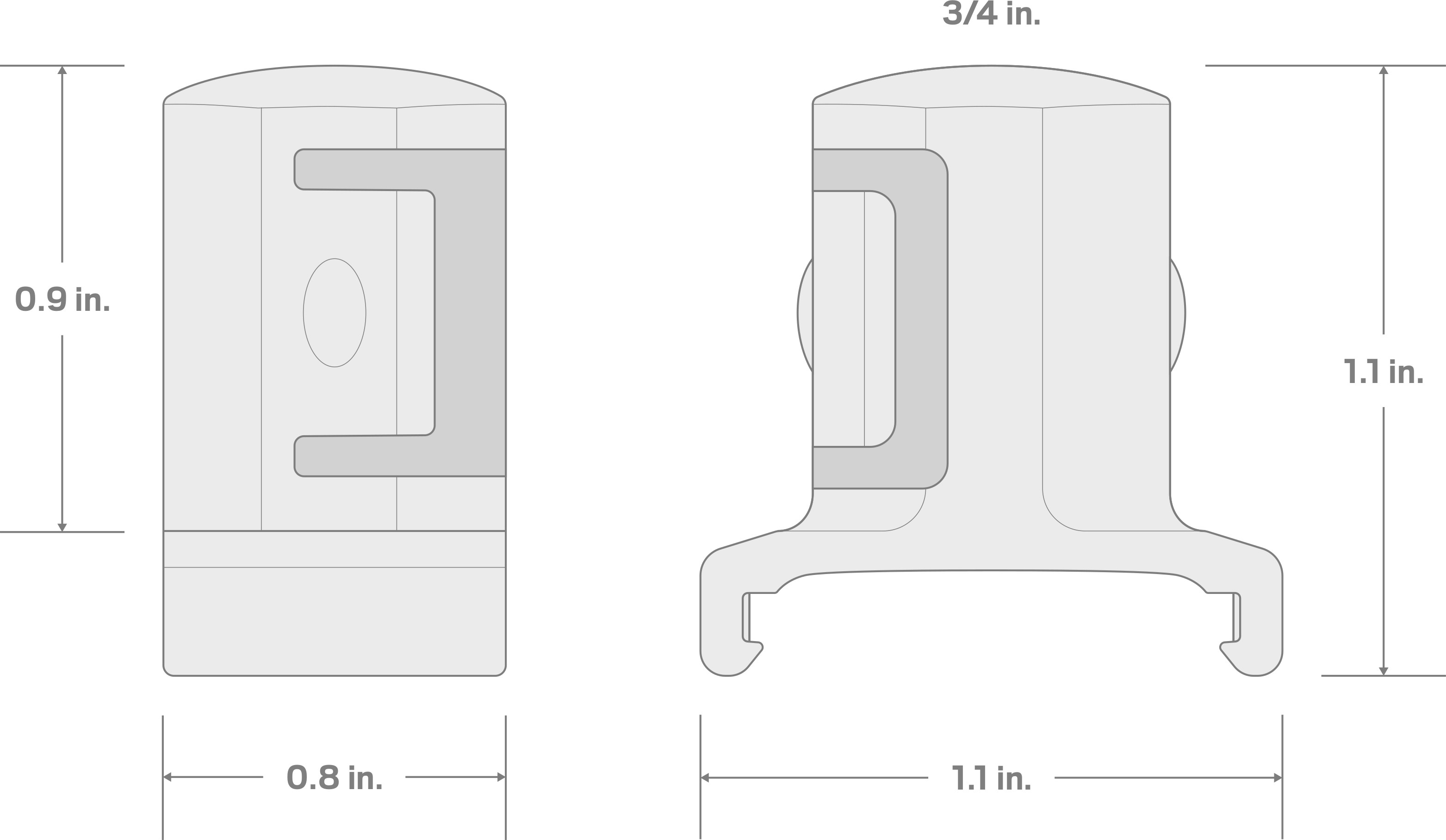 Specs for 3/4 Inch Drive Twist Lock Socket Clip Set (5-Piece)