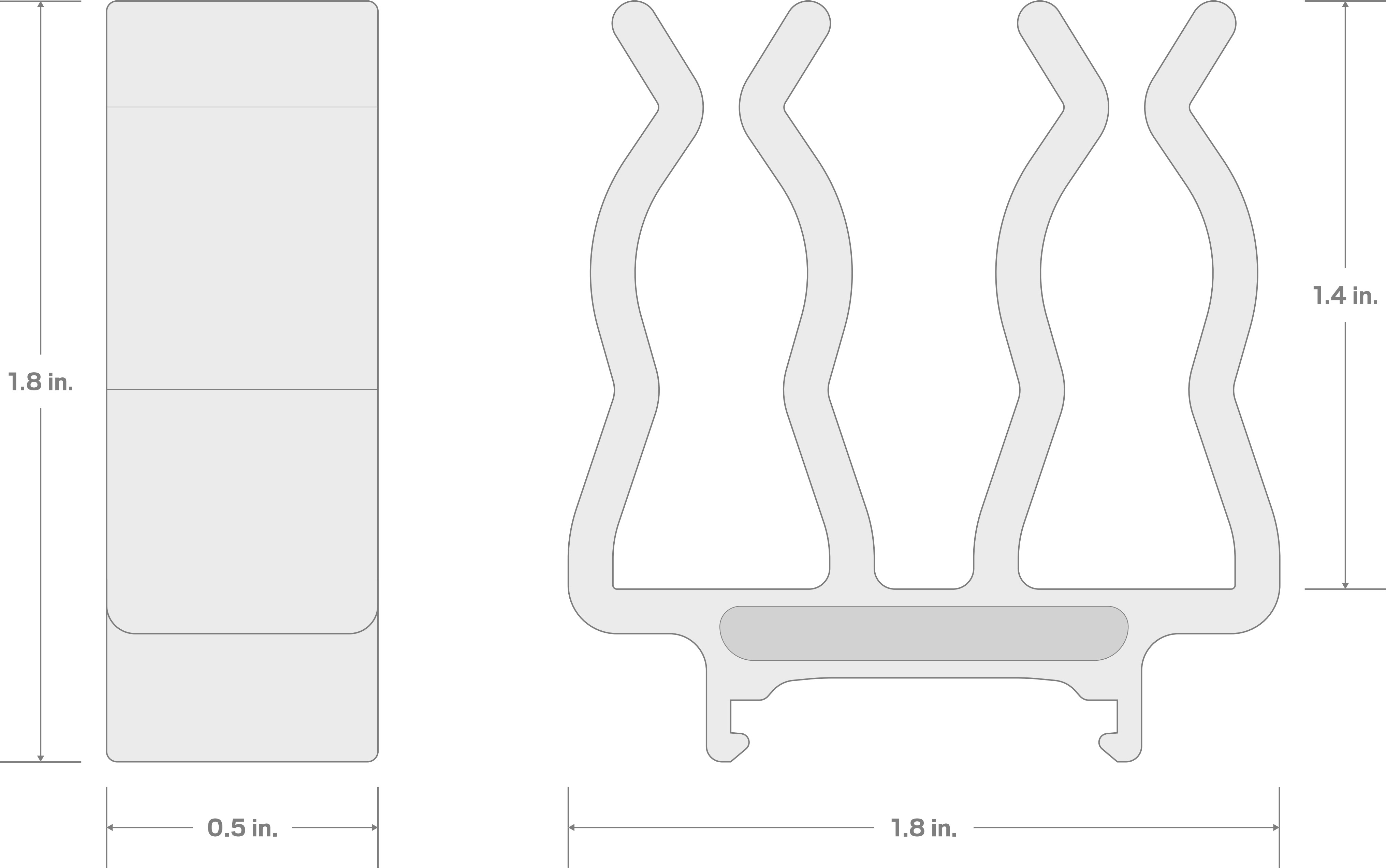 Specs for 1/2 Inch Drive Top Mount Ratchet and Extension Holder Set (2-Piece)