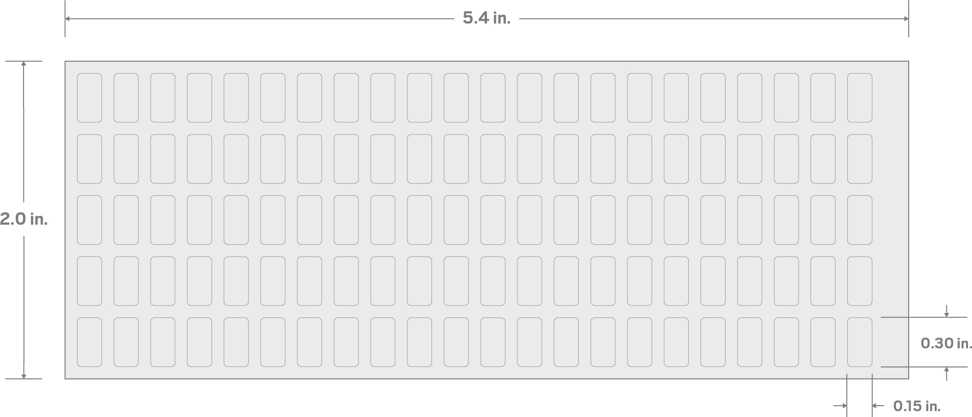 Specs for External Star and Bit Socket Clip Label Sheet