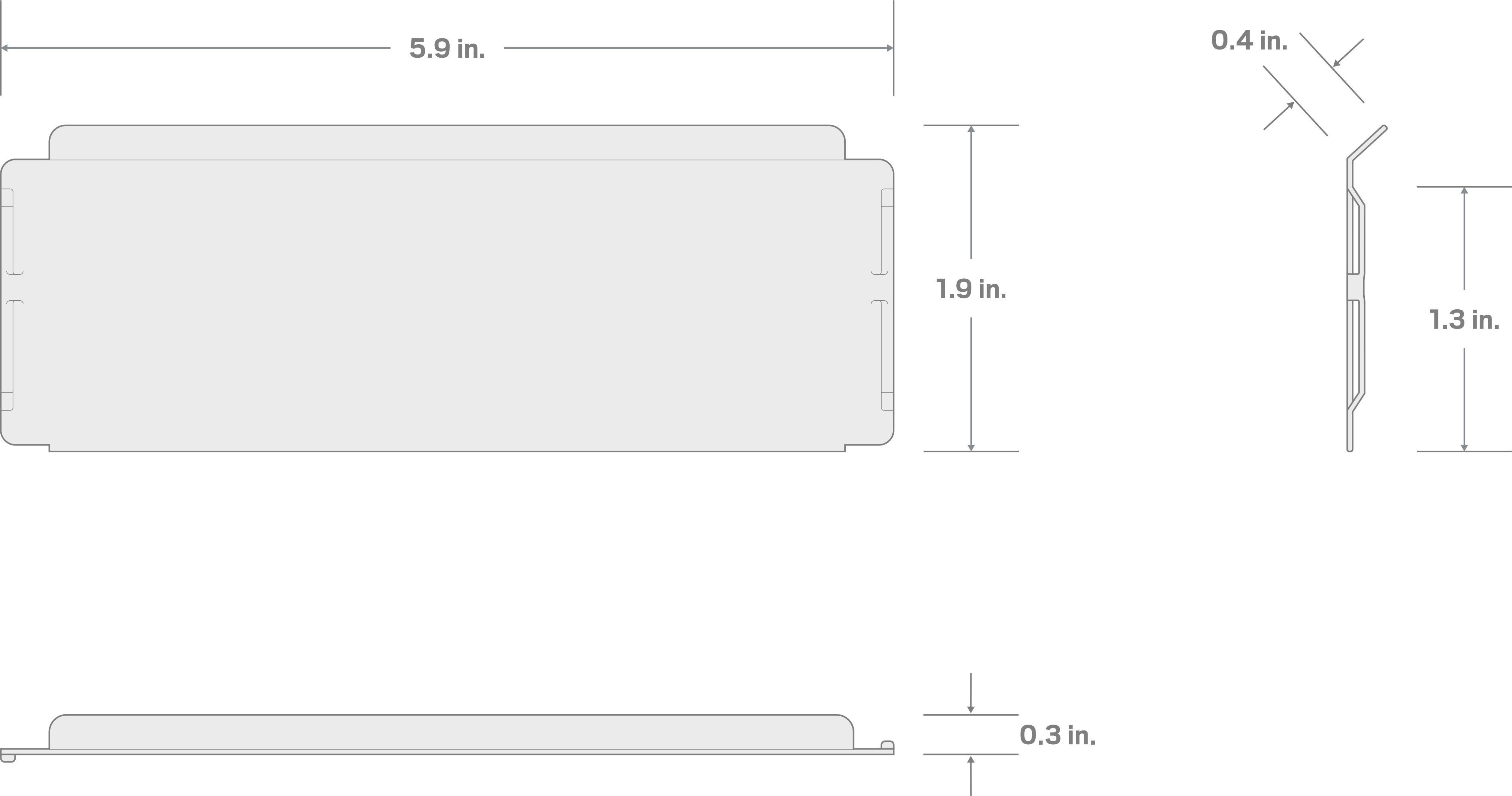 Specs for 5.9 Inch Wide Tool Cabinet Subdivider (fits 2.9 H in. Drawers)