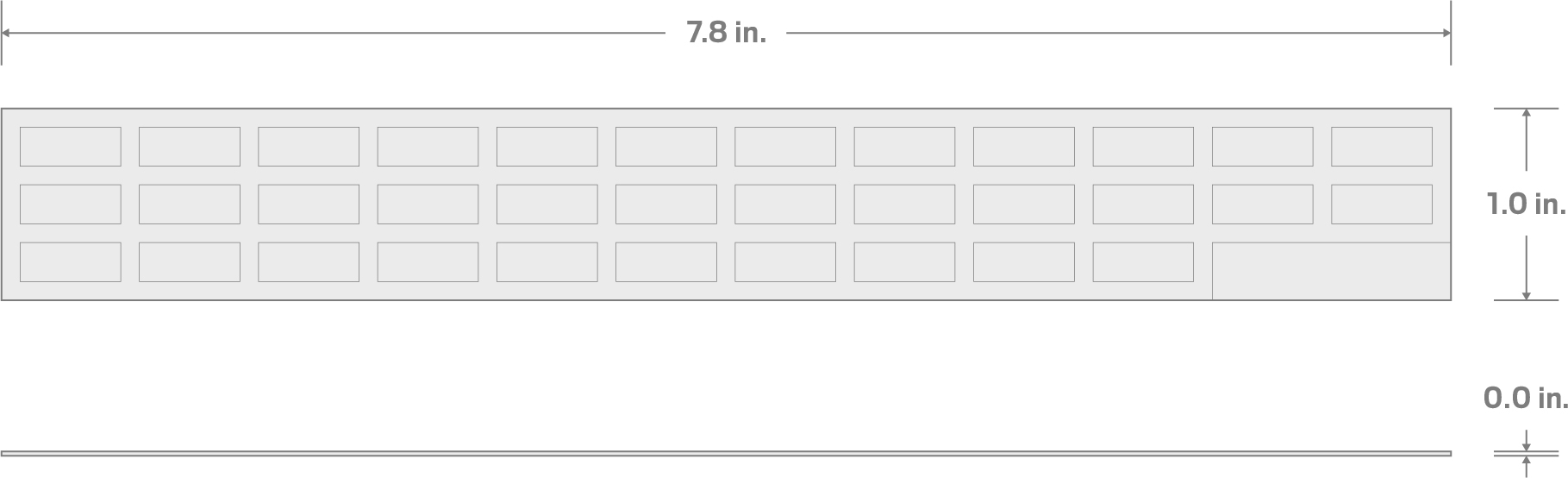 Specs for Modular Wrench Organizer Label Sheet (6-39 mm)