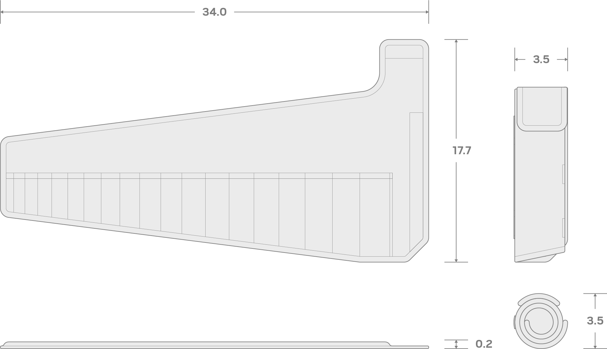 Specs for 19-Tool Combination Wrench Pouch (6-24 mm)