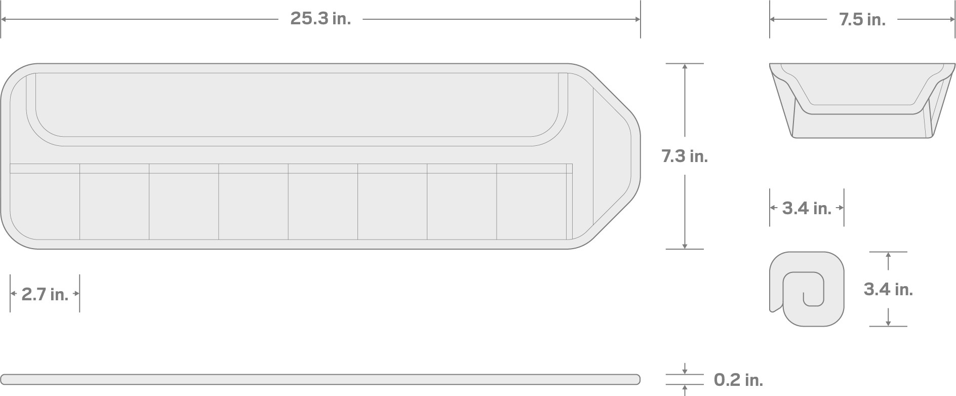 Specs for 8-Tool Mini Pliers Pouch