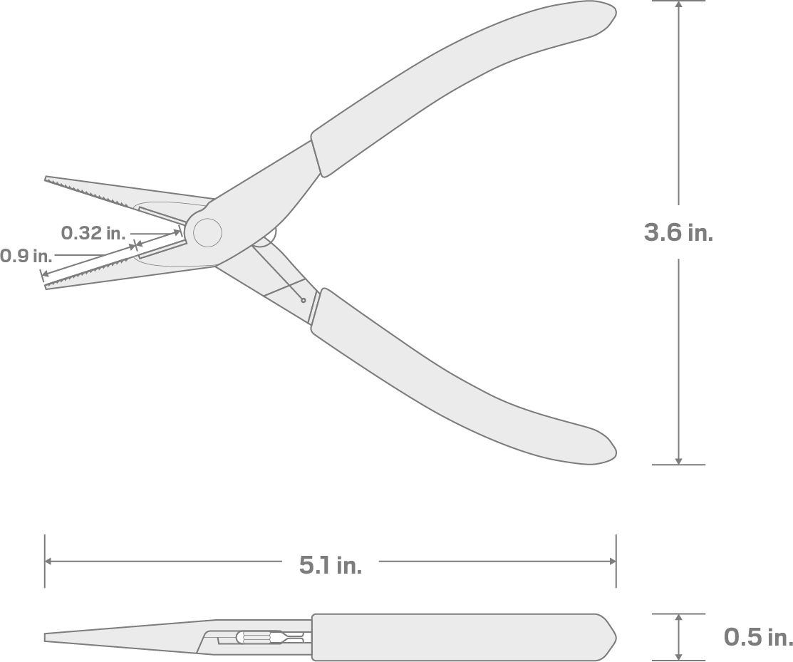 Specs for Mini Long Nose Pliers