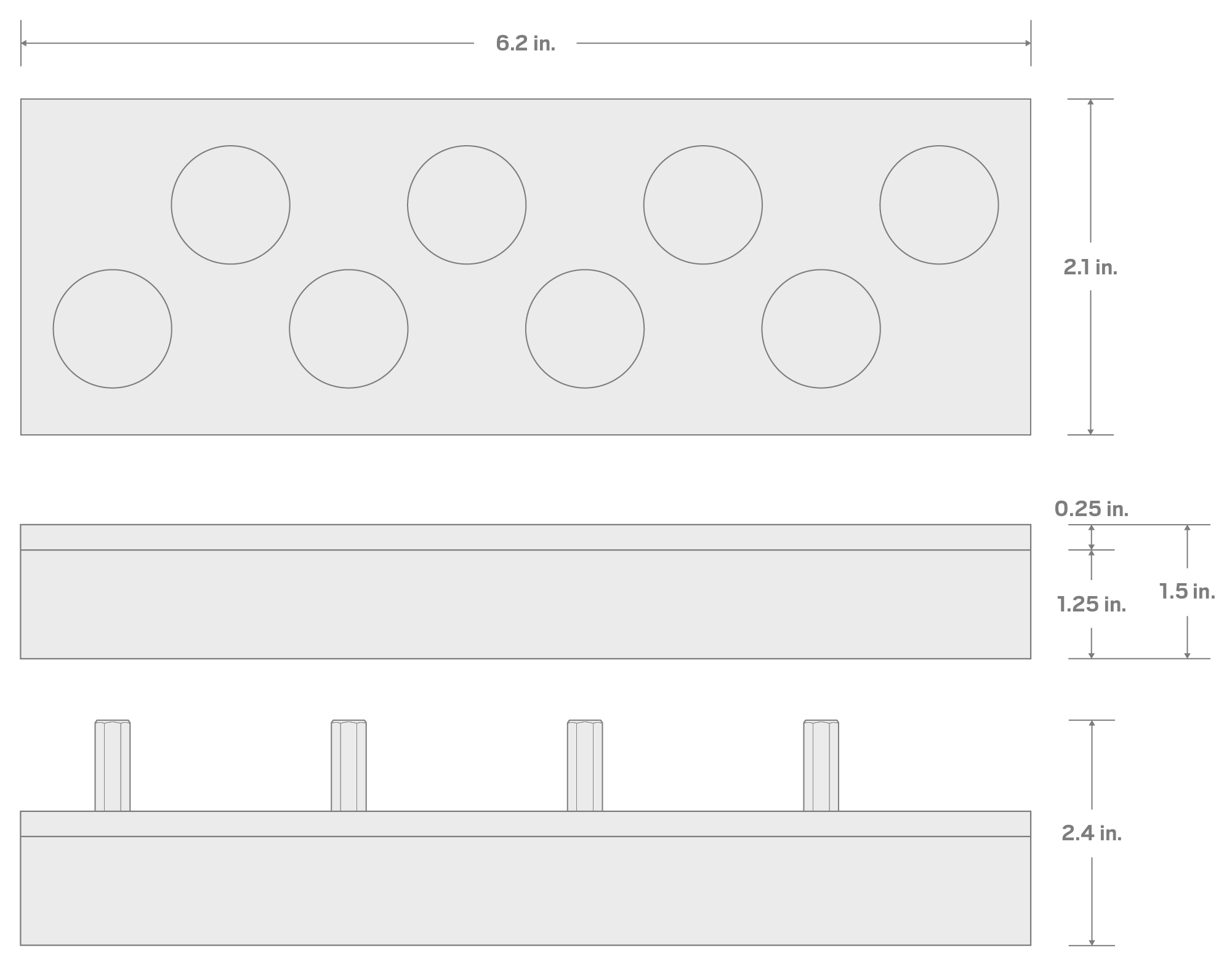 Specs for 3/8 in Drive Hex Bit Socket Set with 6 x 2 Inch Foam Organizer, 8-Piece (1/8 - 3/8 in.)