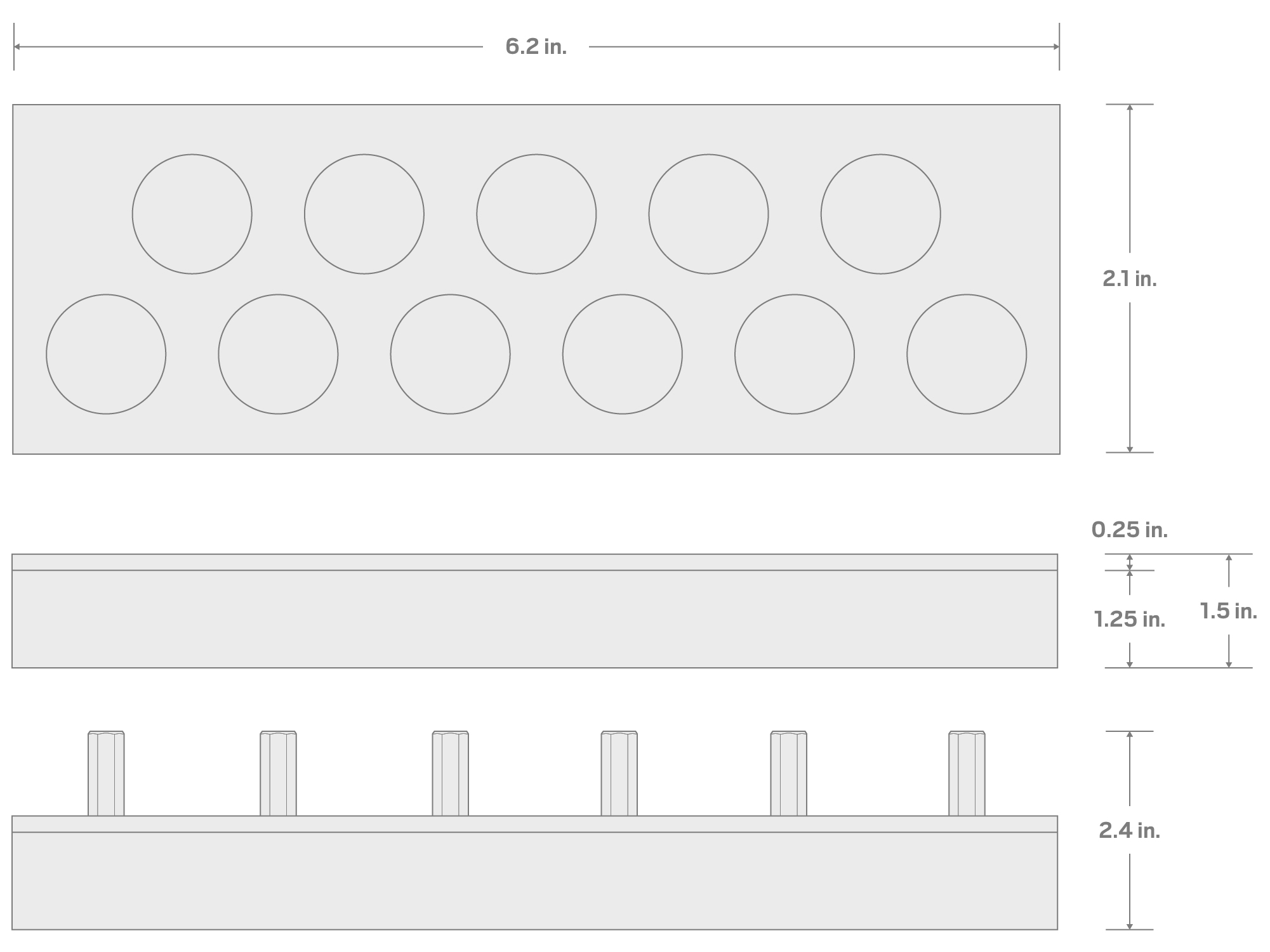 Specs for 3/8 Inch Drive Hex Bit Socket Set with 6 x 2 Inch Foam Organizer, 11-Piece (3 - 10 mm)