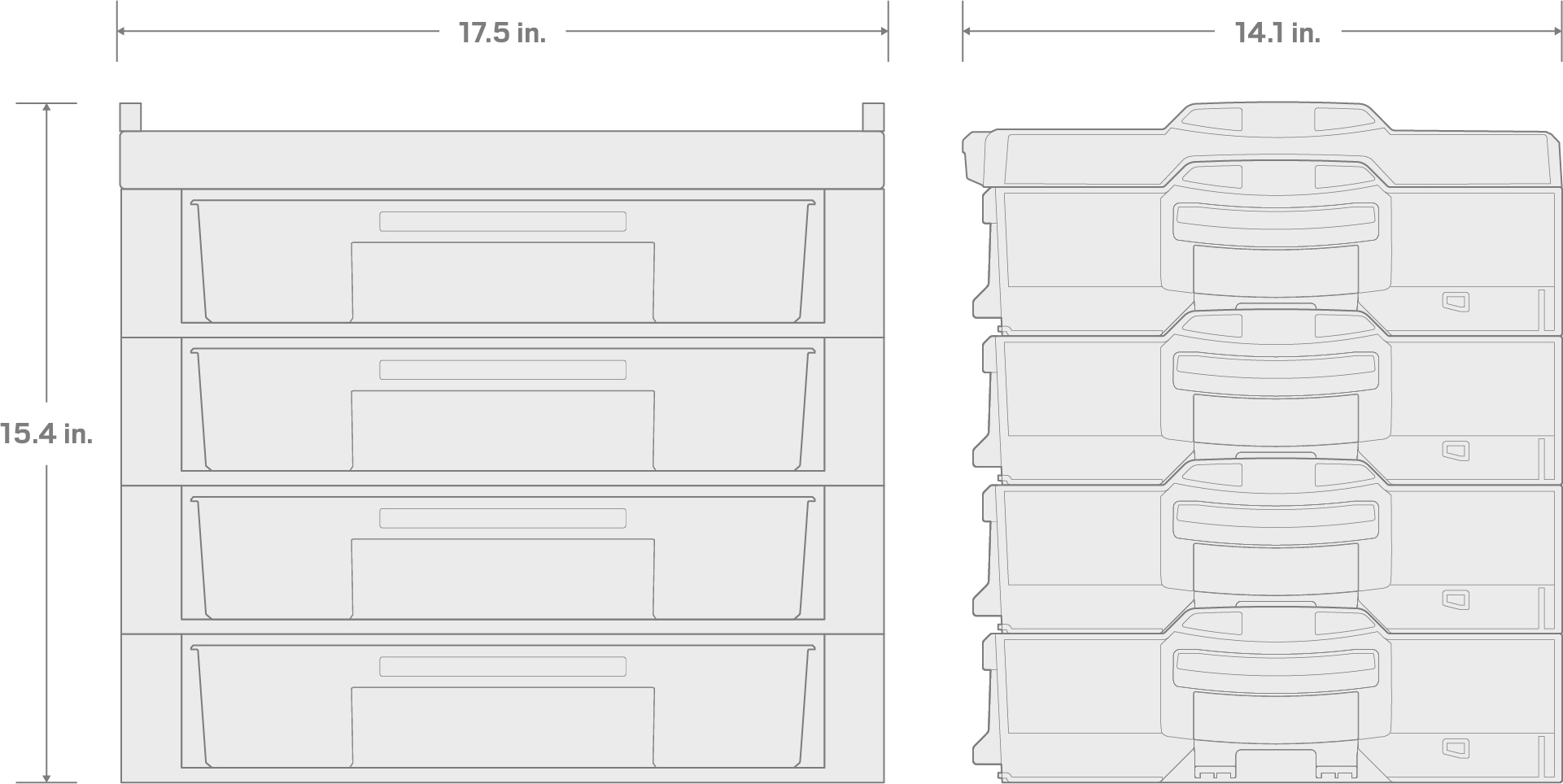 Specs for 1/4, 3/8, 1/2 Inch Drive Bit Socket Set in Modular Stacking Tool Box (209-Piece)
