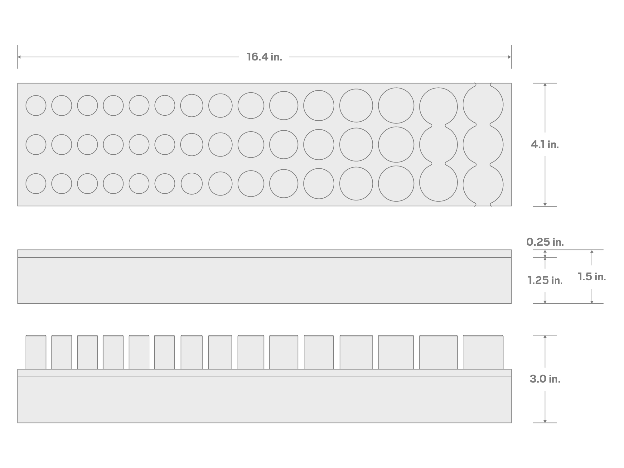 Specs for 3/8 Inch Drive Shallow, Semi-Deep, and Deep 12-Point Socket Set with 16 x 4 Inch Foam Organizer, 45-Piece (1/4 - 1 in.)