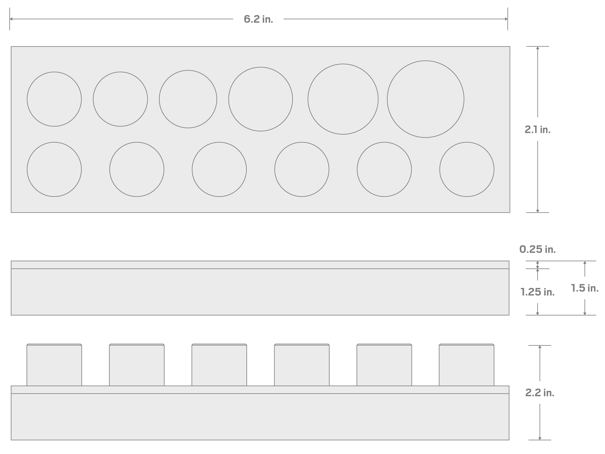 Specs for 3/8 Inch Drive Shallow External Star Socket Set with 6 x 2 Inch Foam Organizer, 12-Piece (E4 - E20)