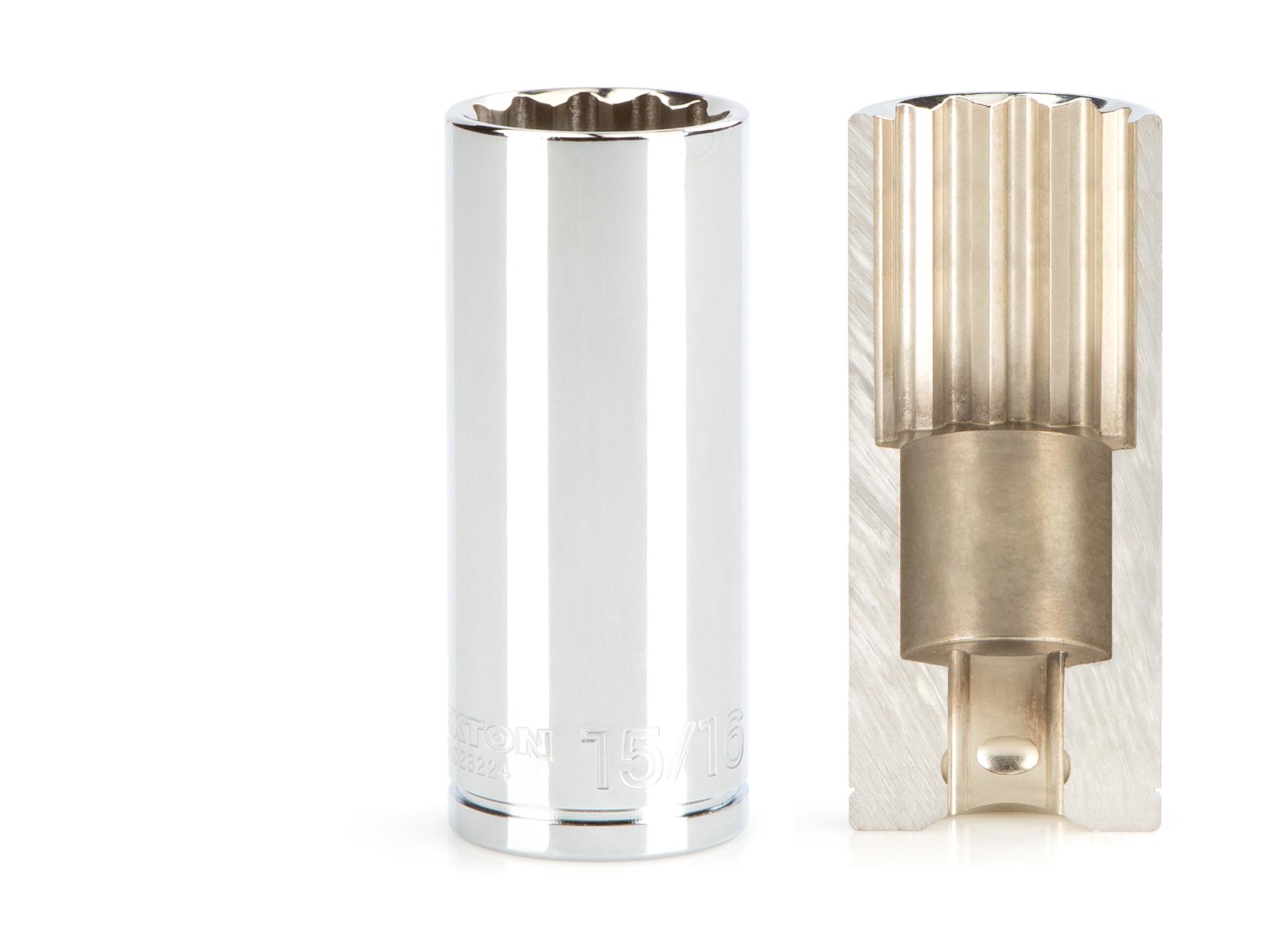 Includes: 15/16 - 1-1/2 inch (SAE) 12-point deep sockets. No skipped sizes. Comes with rail and tray storage. SHD92115.