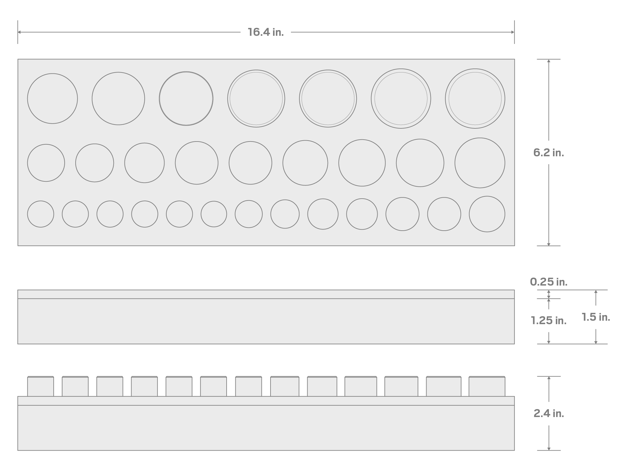 Specs for 1/2 Inch Drive Shallow 6-Point Socket Set with 16 x 6 Inch Foam Organizer, 29-Piece (10 - 38 mm)