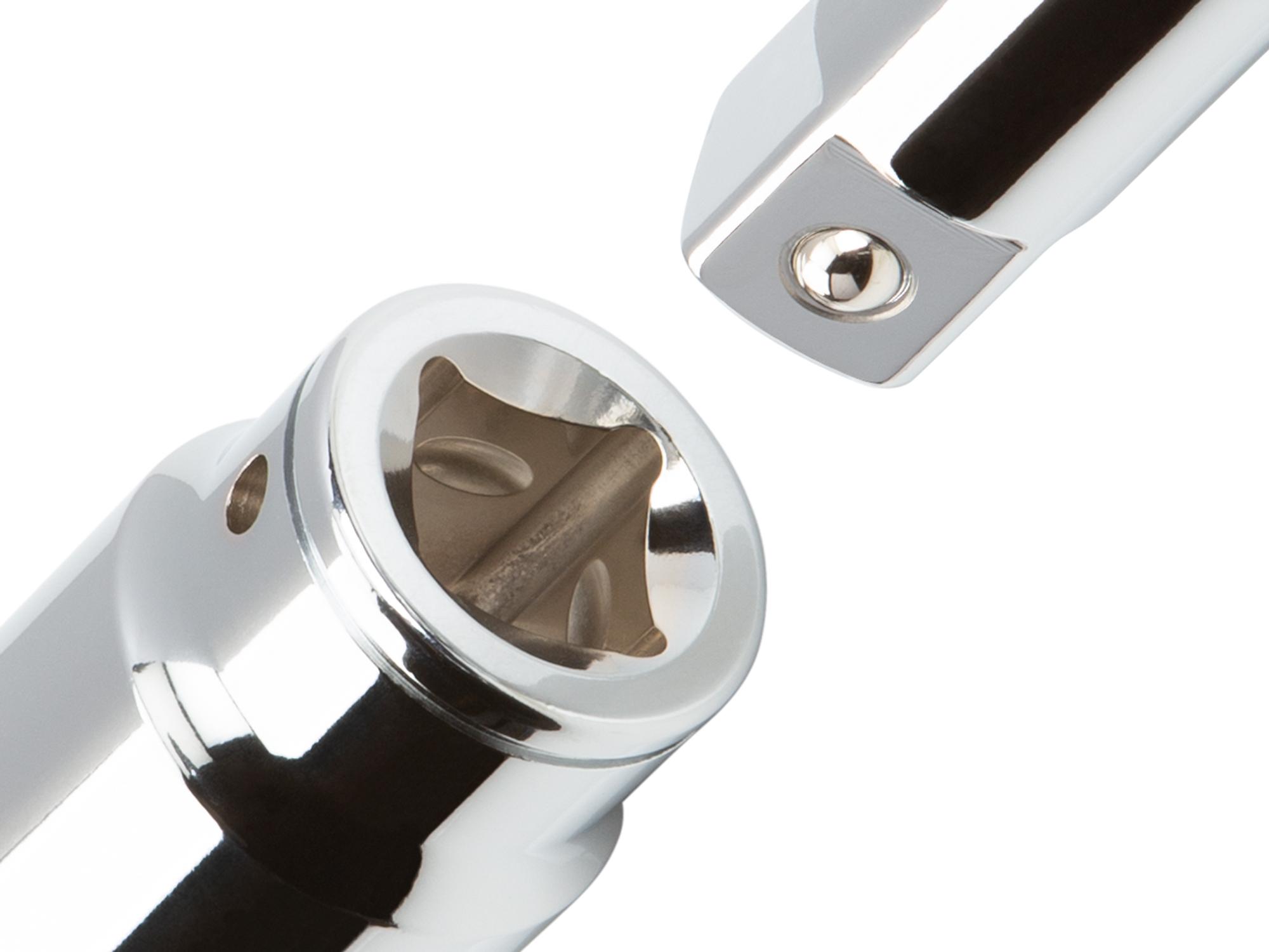 Includes: 1-1/2 - 2 inch (SAE) chrome sockets with large stamped markings for visibility. Grips the flat sides of fasteners to prevent round-off. SHD93031.