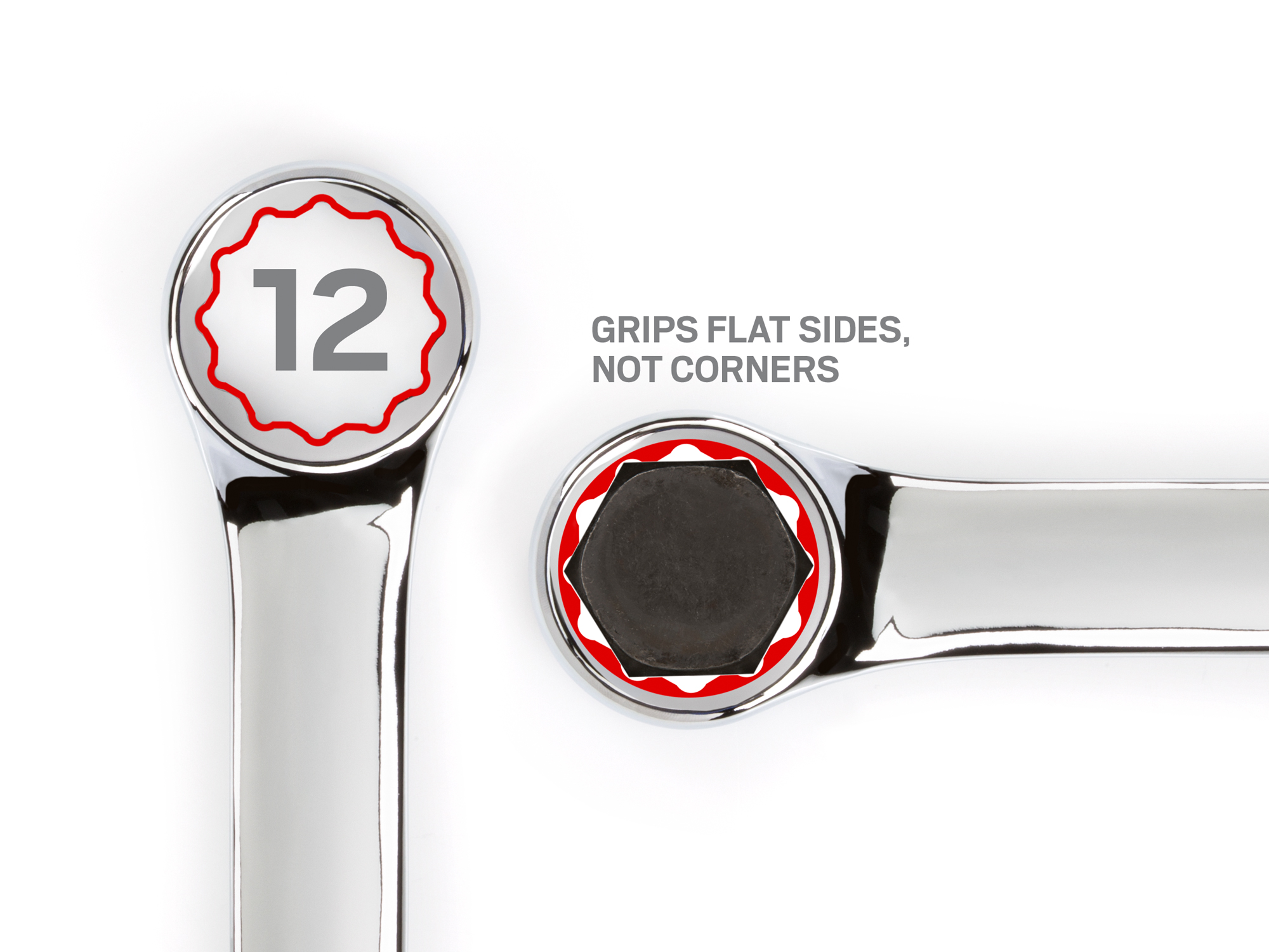 TEKTON Combination Wrench Set, 12-Piece (8 - 19 mm)