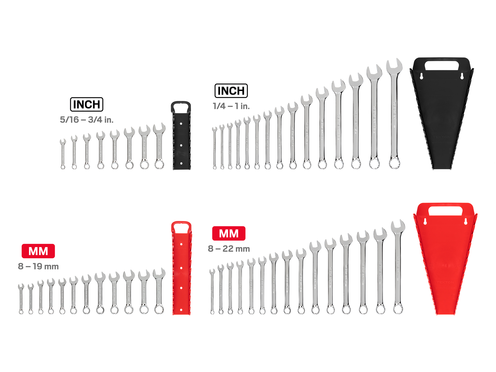 Laid out contents of Tekton holder  set. Item #WCB91901