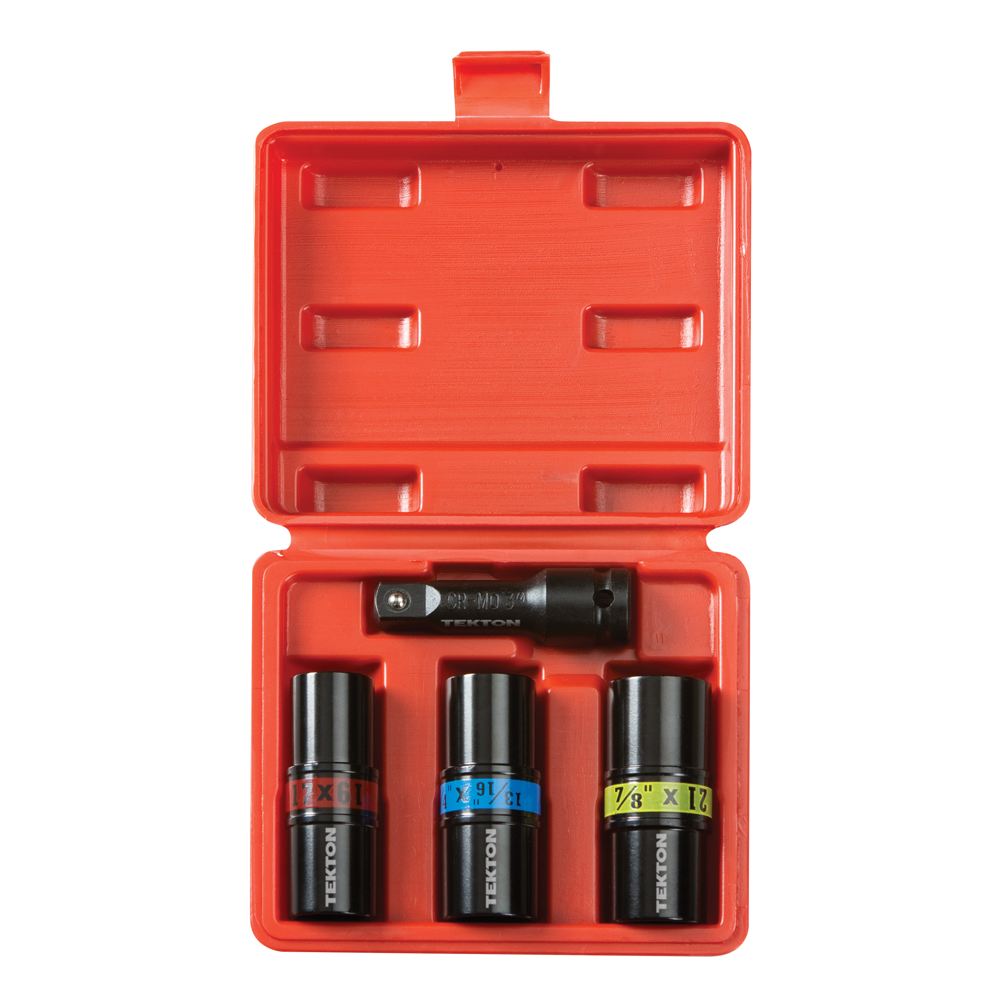 1/2 Inch Drive 6-Point Impact Flip Socket Set (4-Piece) | TEKTON