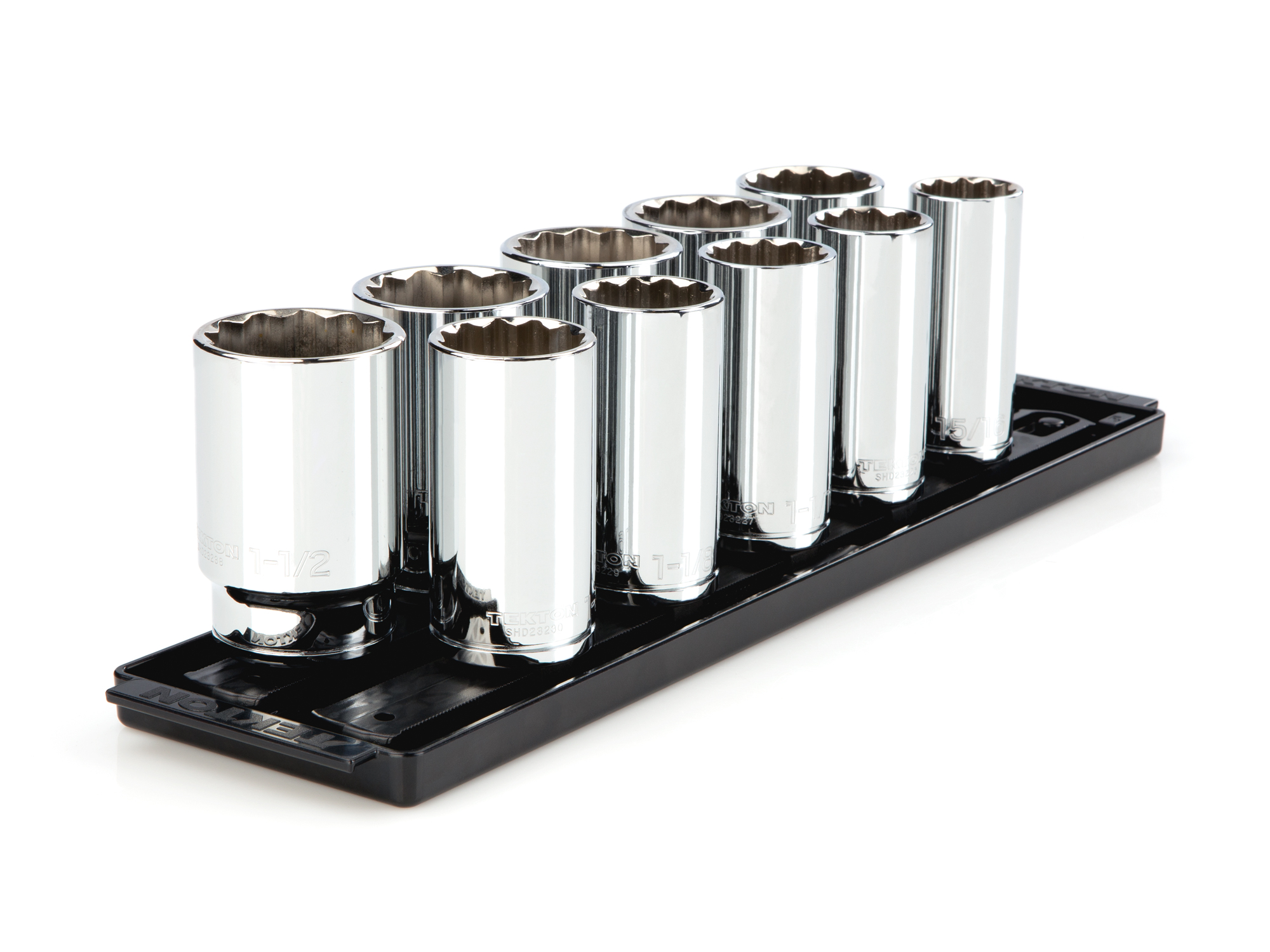 1/2 Inch Drive Deep 12-Point Socket Set (10-Piece) | TEKTON | SHD92115