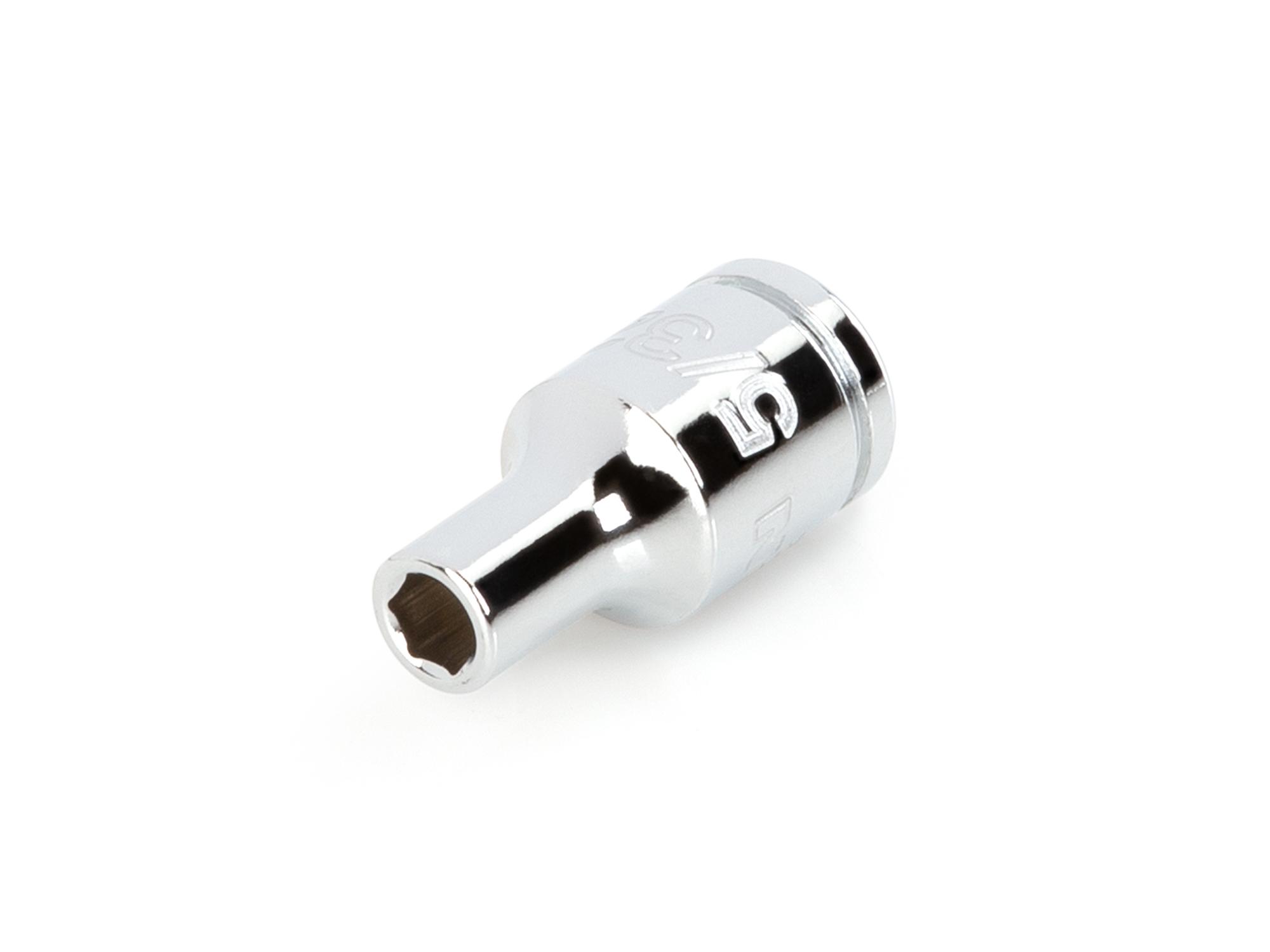 Front-right angle view of Tekton hand drive 6-point socket. Item #SHD02002