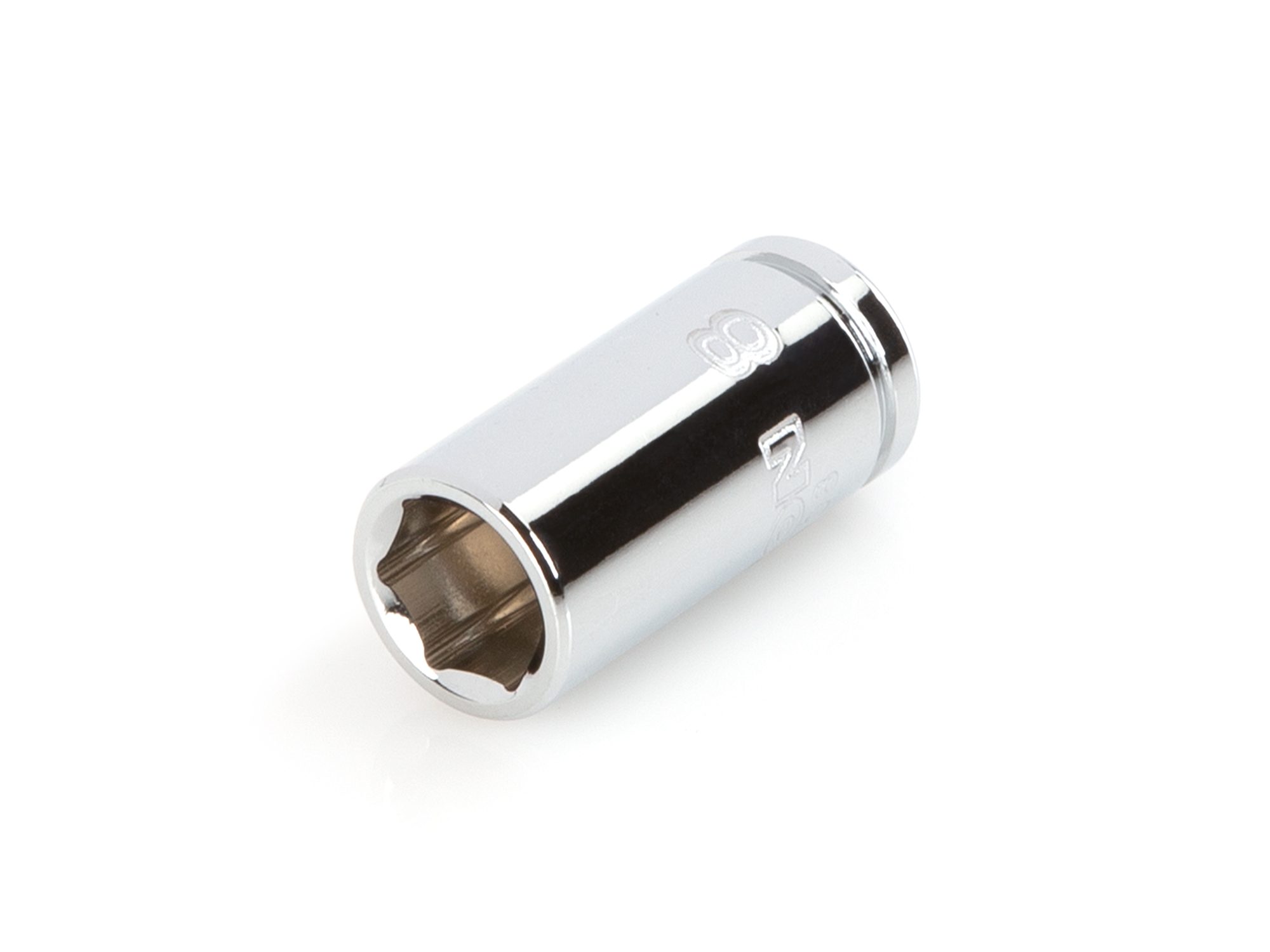 1/4 Inch Drive x 8 mm Shallow 6-Point Socket | TEKTON