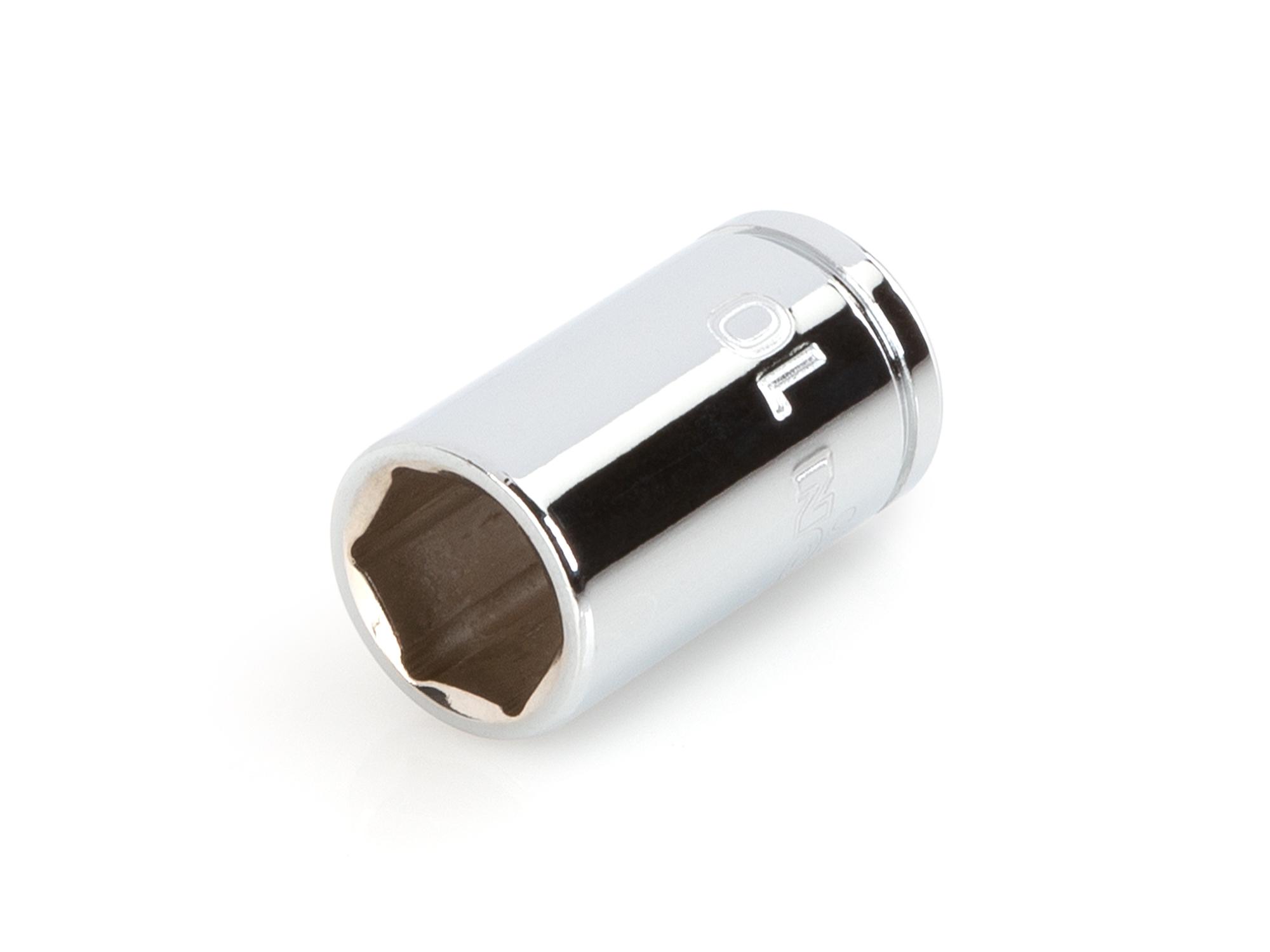 Front-right angle view of Tekton hand drive 6-point socket. Item #SHD02110