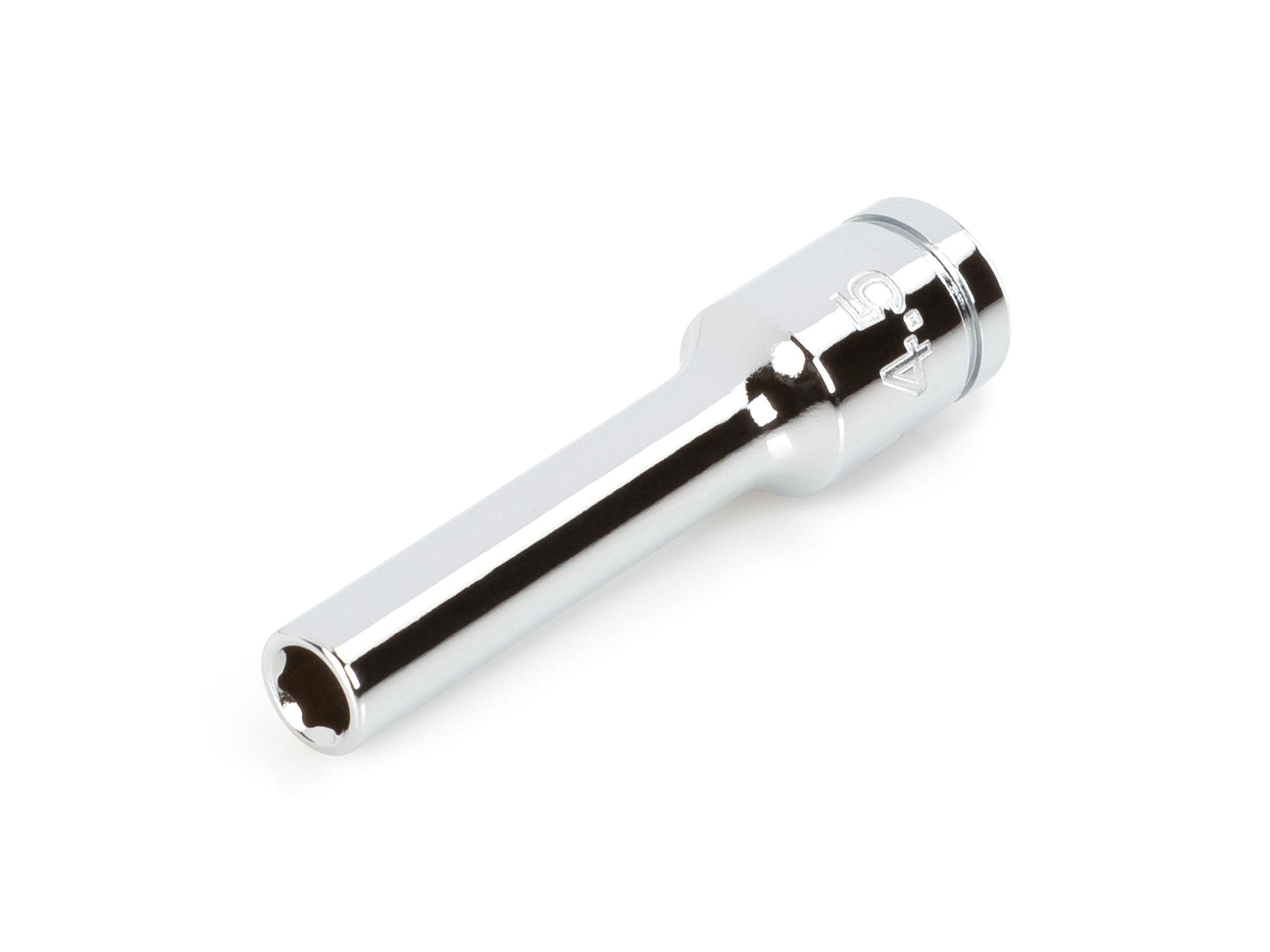 Front-right angle view of Tekton hand drive 6-point socket. Item #SHD03103