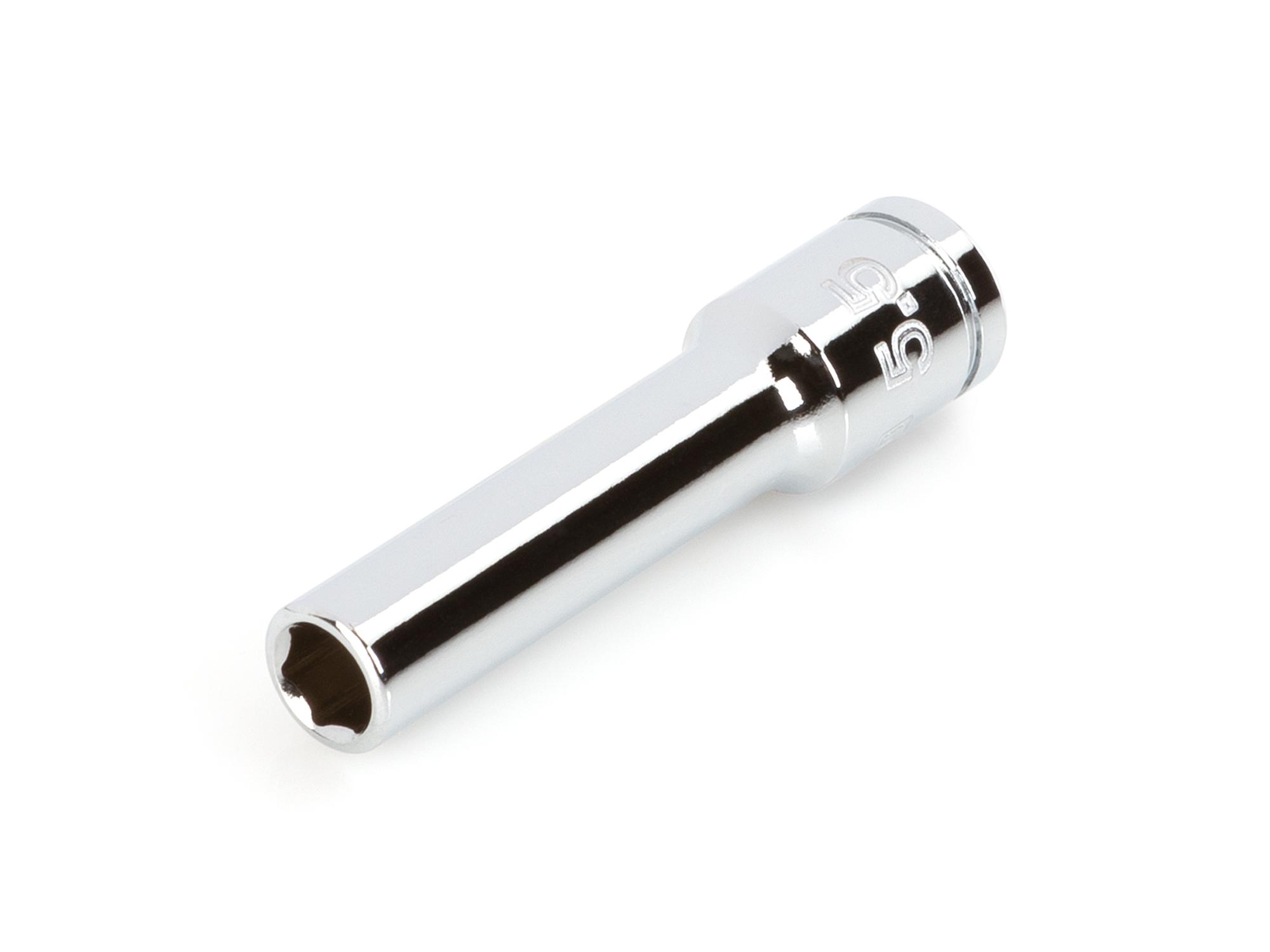 Front-right angle view of Tekton hand drive 6-point socket. Item #SHD03105