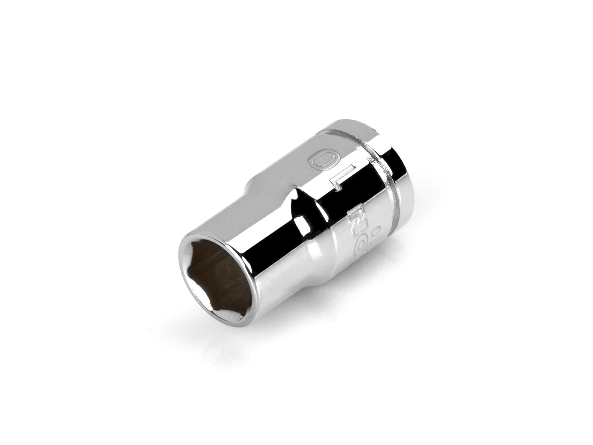 Front-right angle view of Tekton hand drive 6-point socket. Item #SHD12110