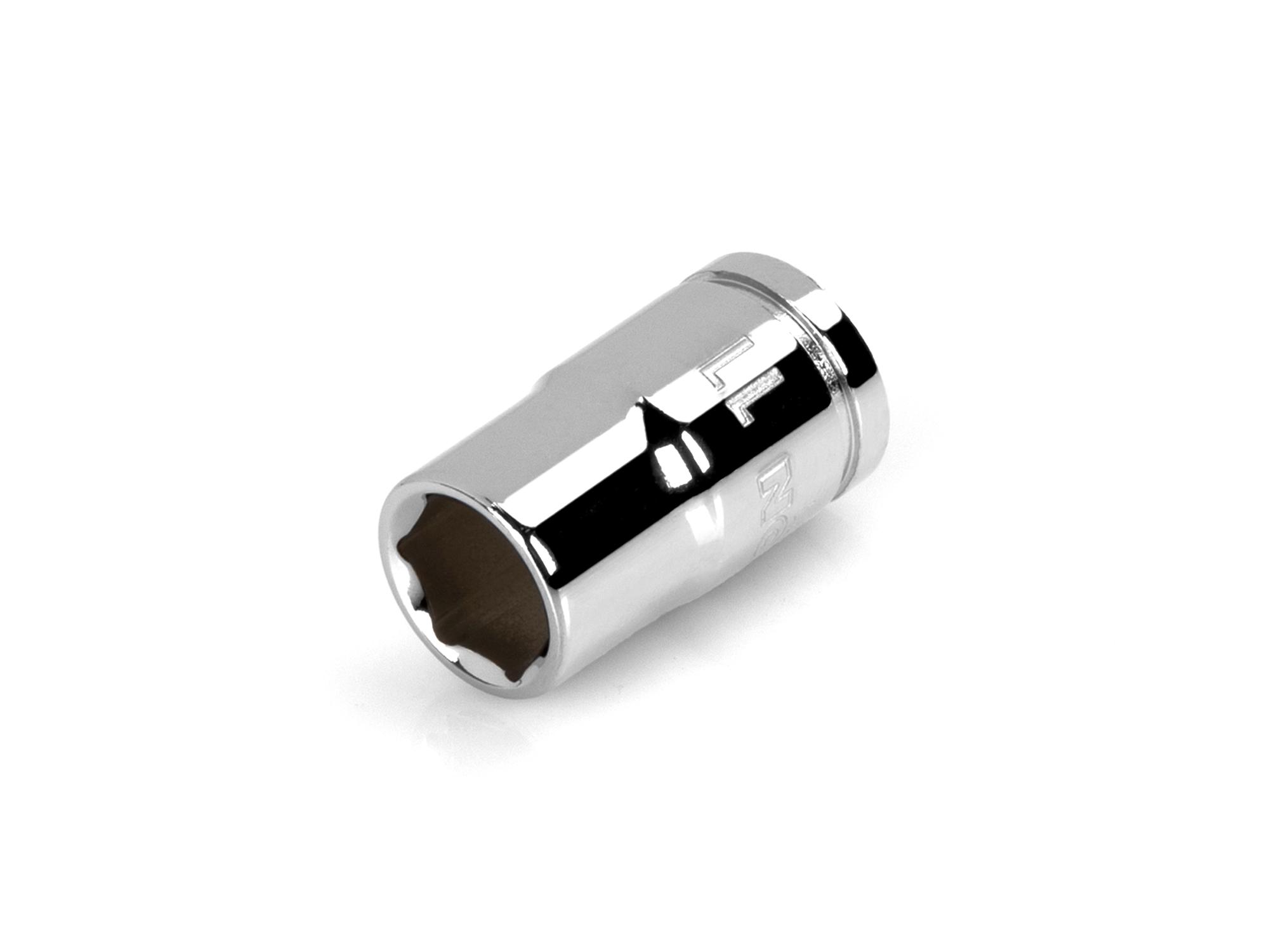 Front-right angle view of Tekton hand drive 6-point socket. Item #SHD12111