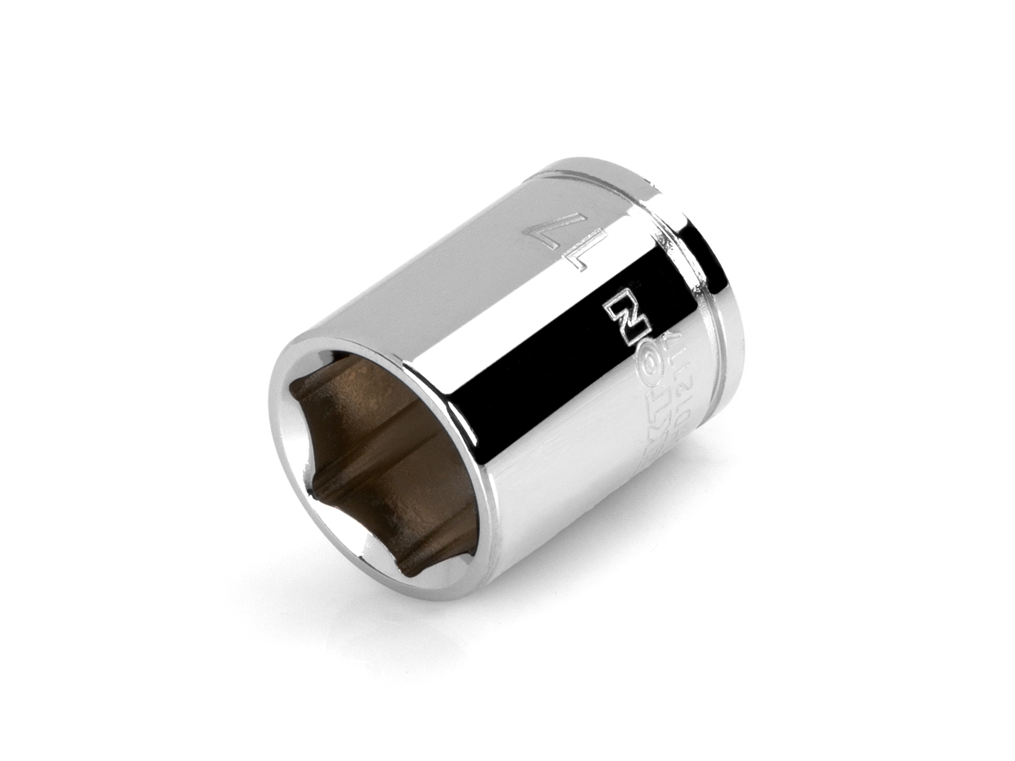 3/8 Inch Drive x 17 mm Shallow 6-Point Socket | TEKTON