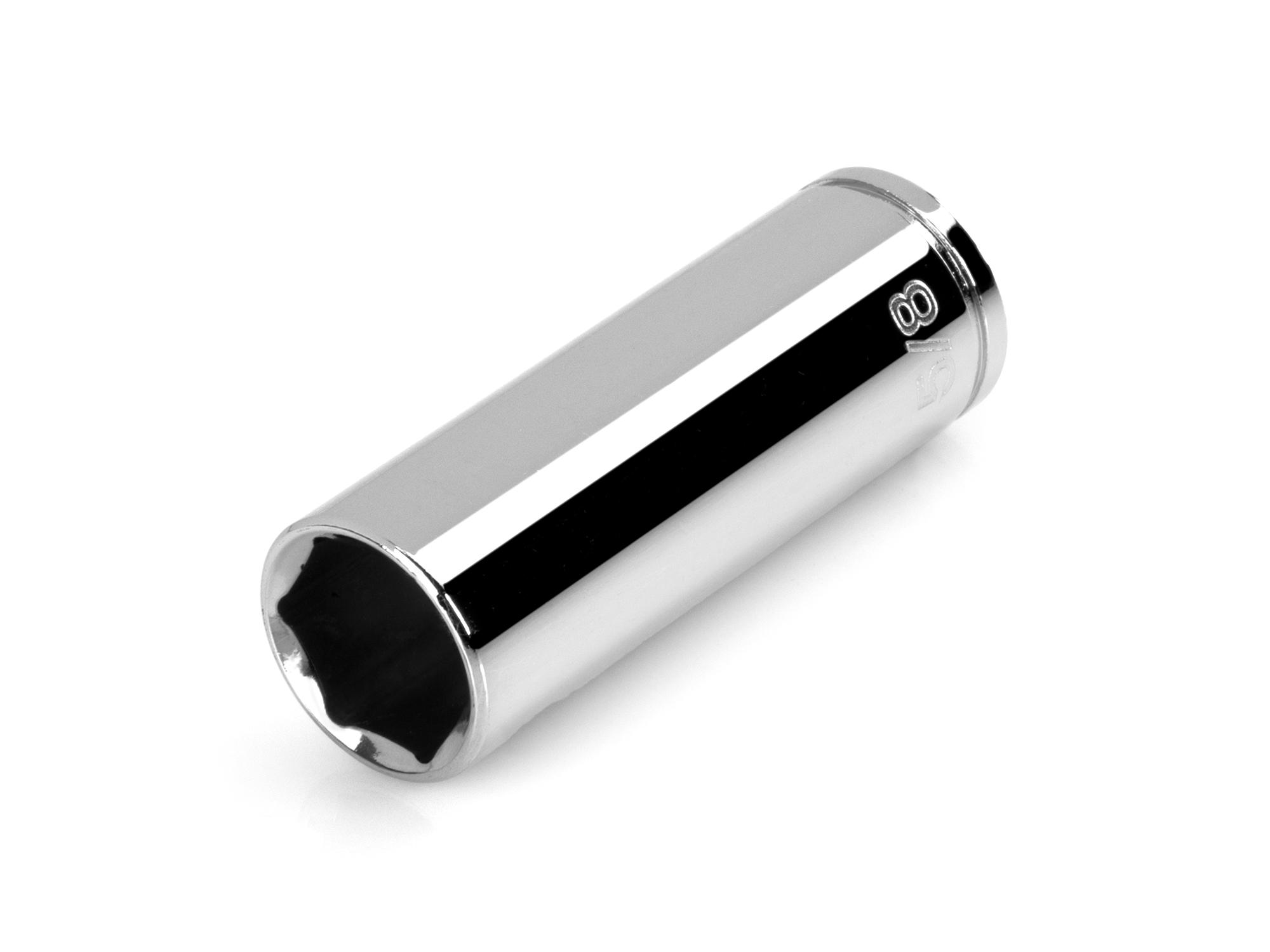 Front-right angle view of Tekton hand drive 6-point socket. Item #SHD13016