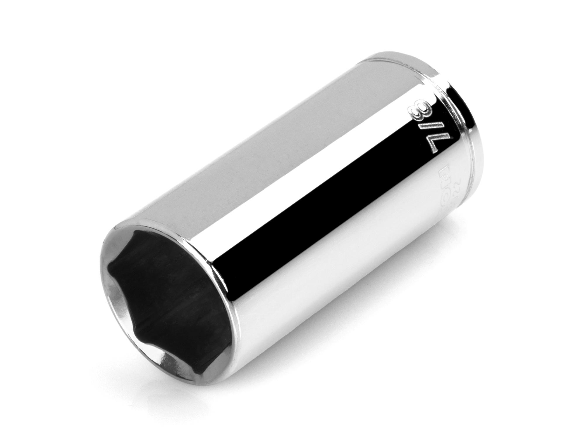 Front-right angle view of Tekton hand drive 6-point socket. Item #SHD13022